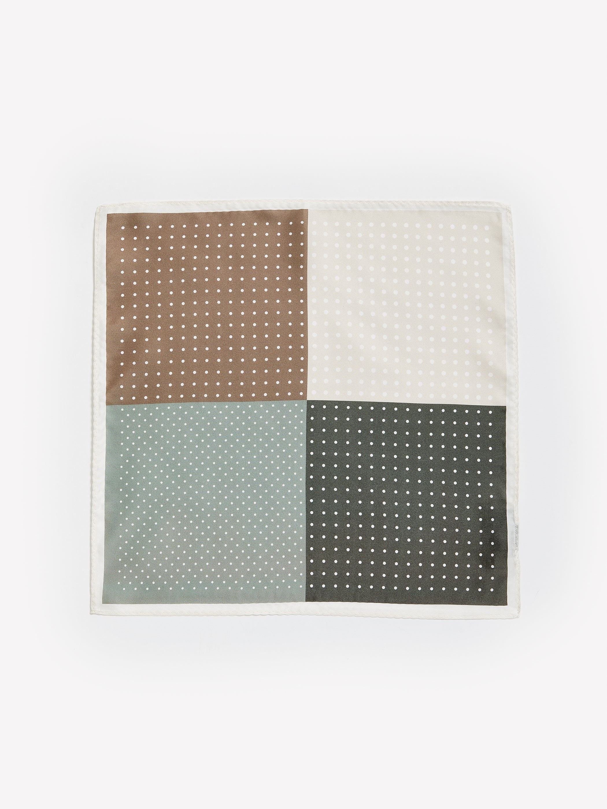 Dotted Four-Square Handkerchief