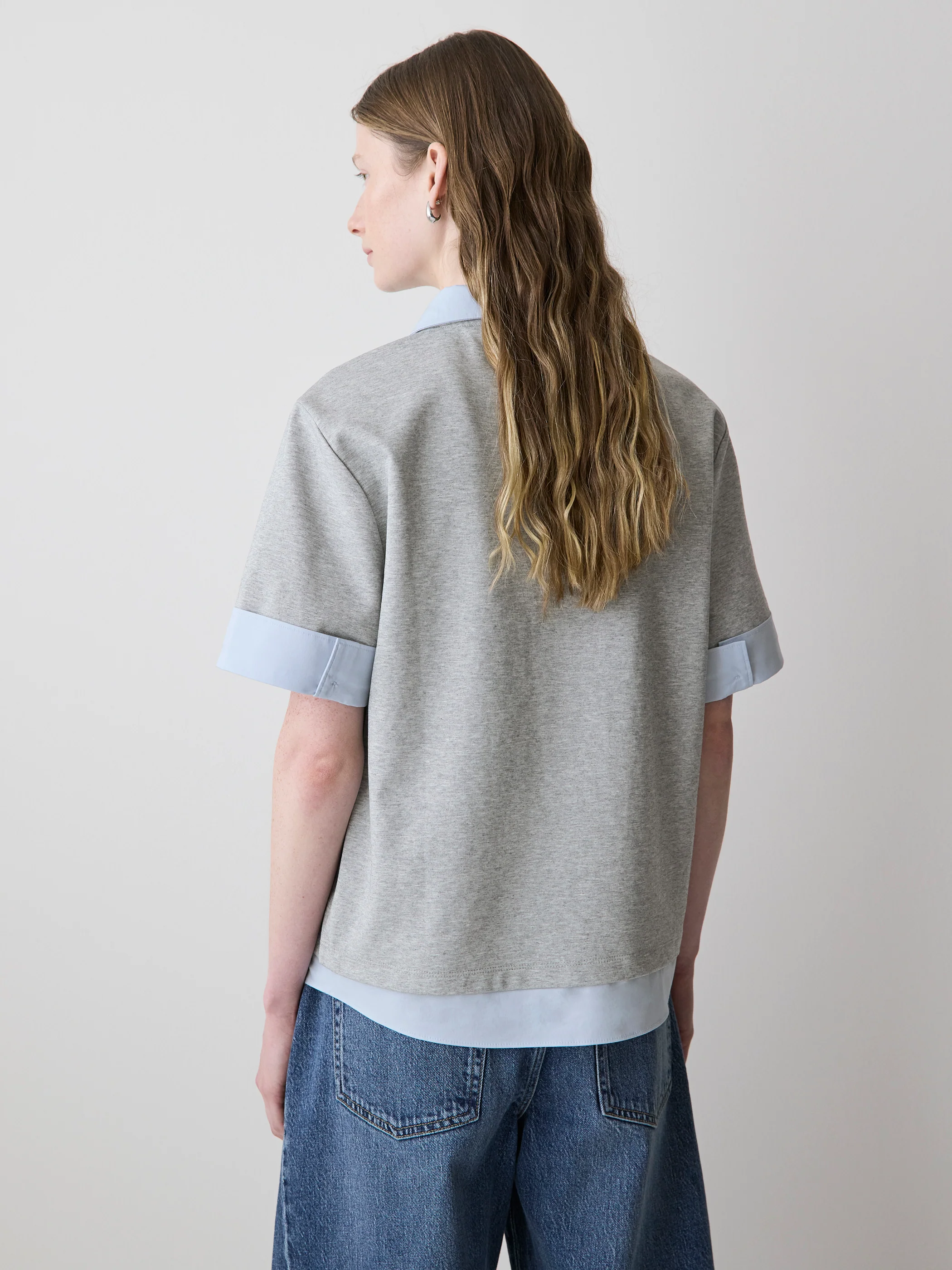 Mix-Media Short-Sleeve Polo - Image 3