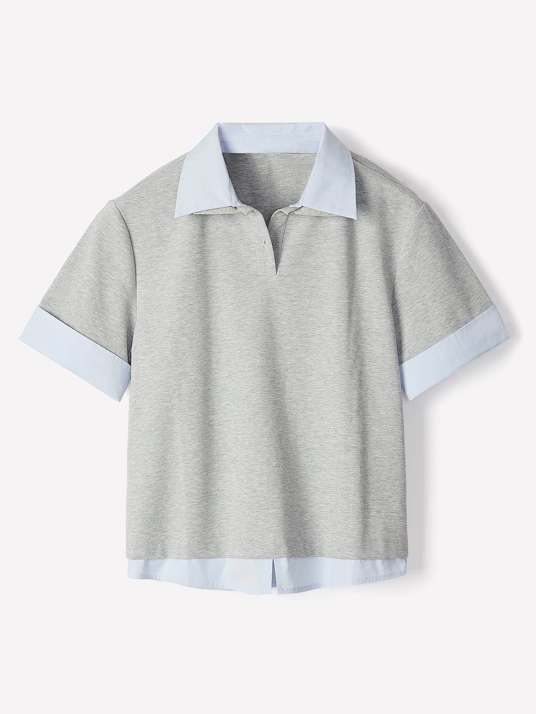Mix-Media Short-Sleeve Polo - Image 6