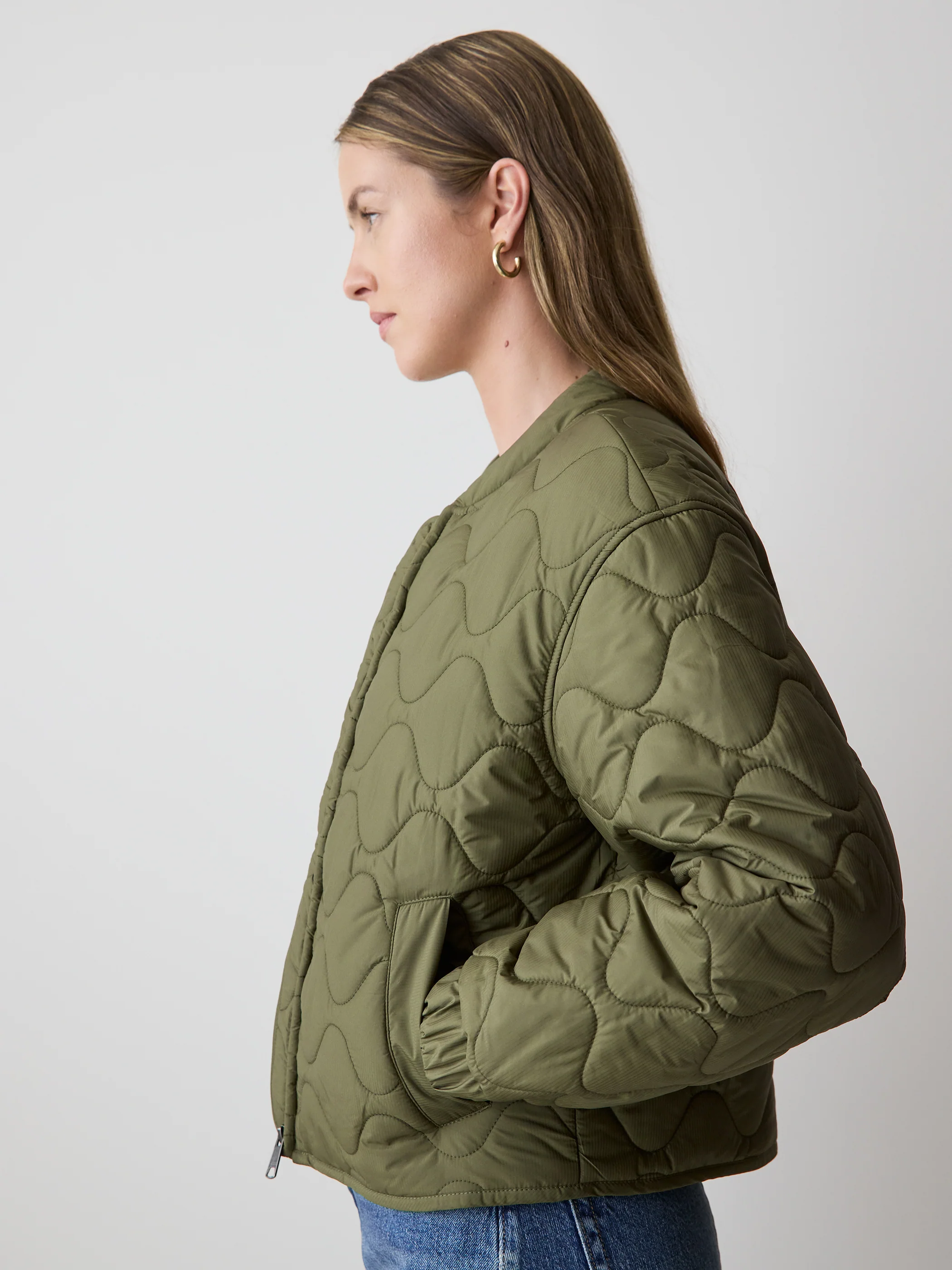Quilted Bomber Jacket - Image 10