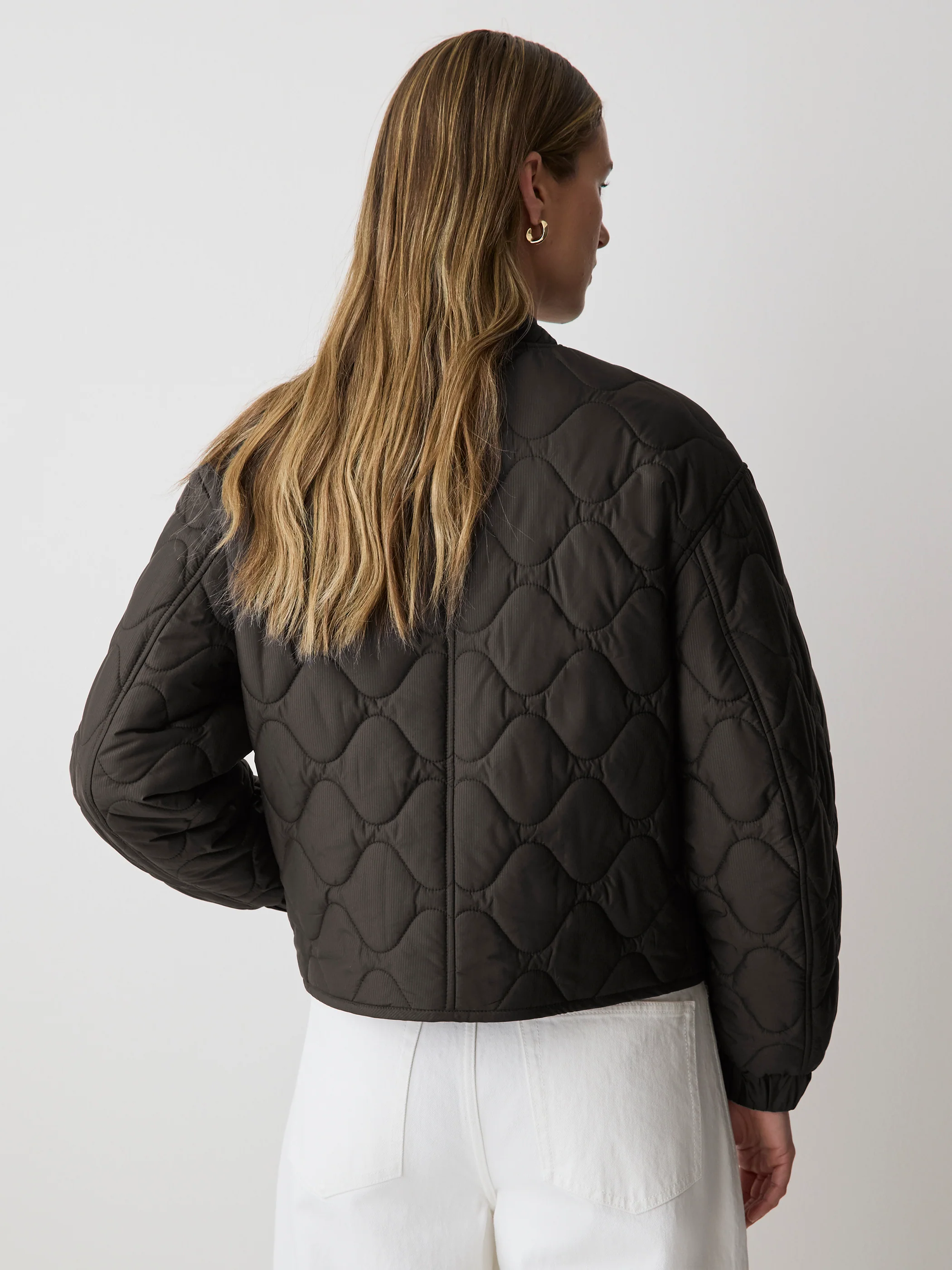 Quilted Bomber Jacket - Image 3