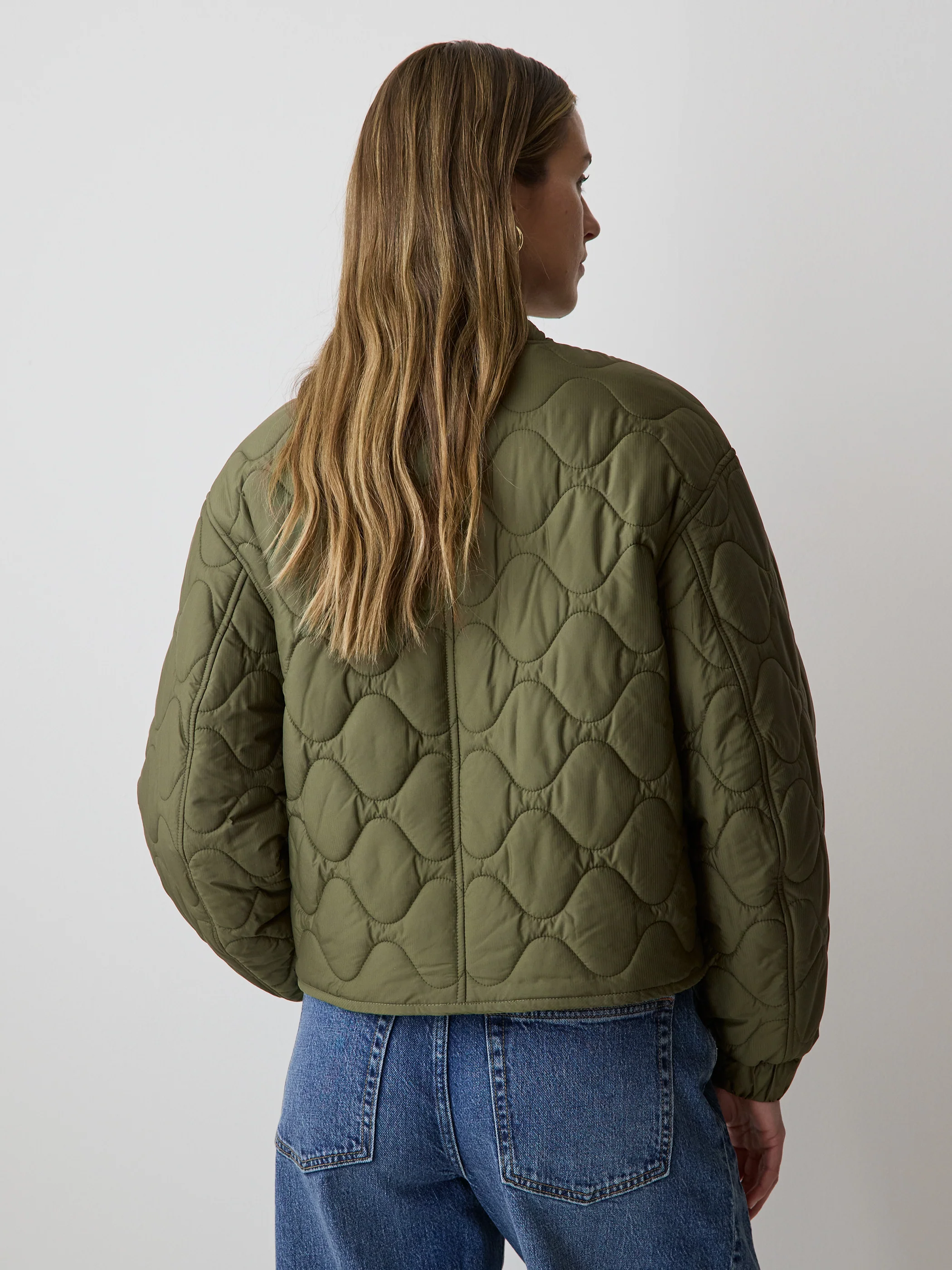 Quilted Bomber Jacket - Image 9