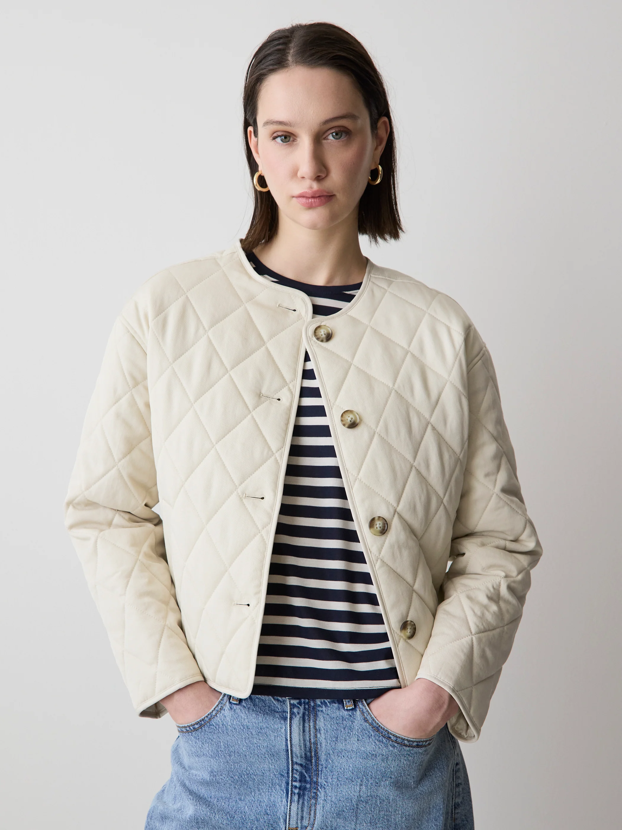 Boxy Quilted Jacket - Image 8