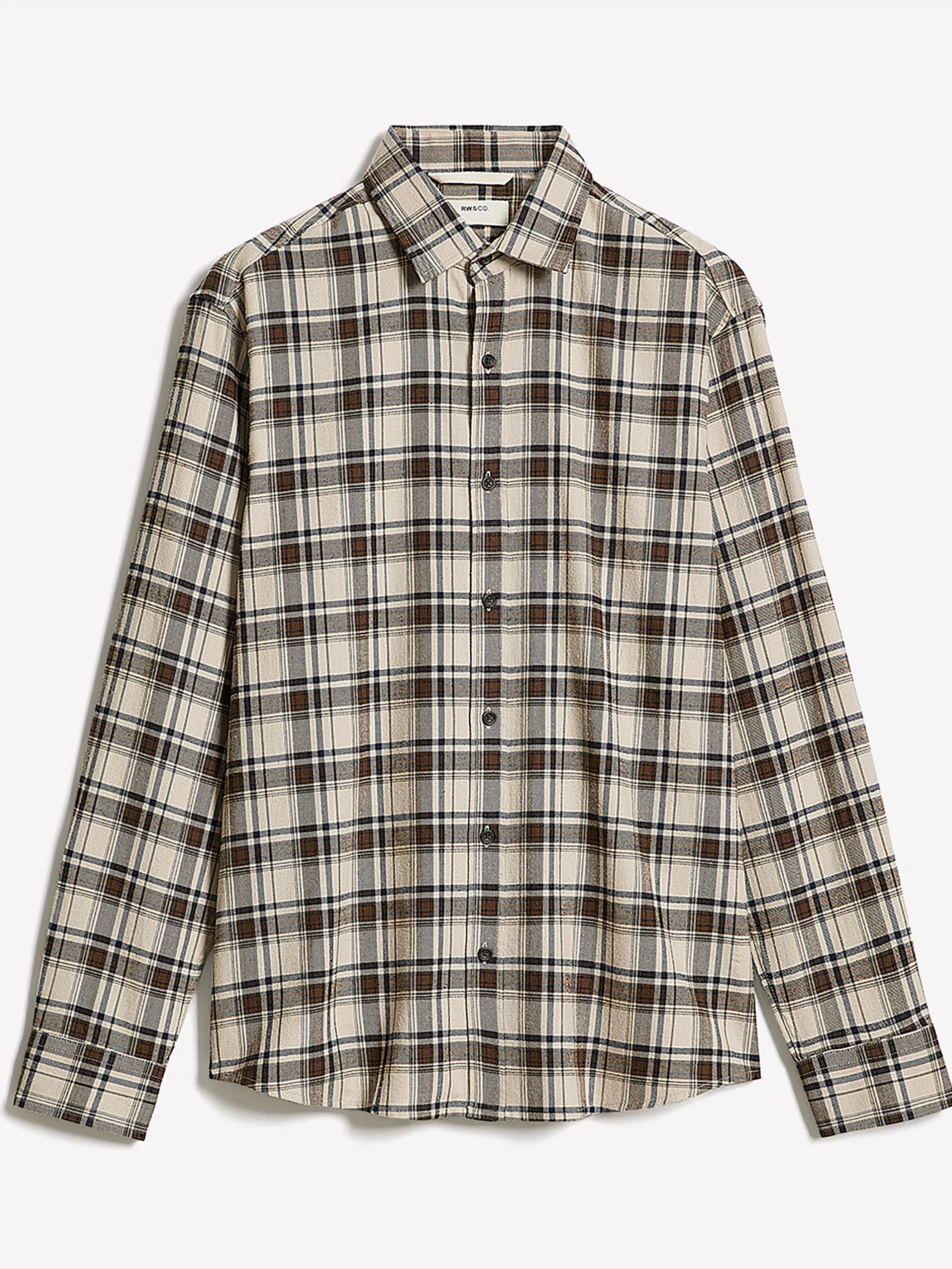 Regular Fit Plaid Flannel Shirt - Image 4