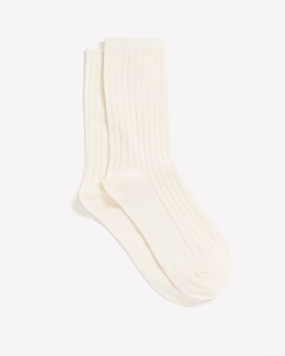 Ribbed Crew Socks - Image 3