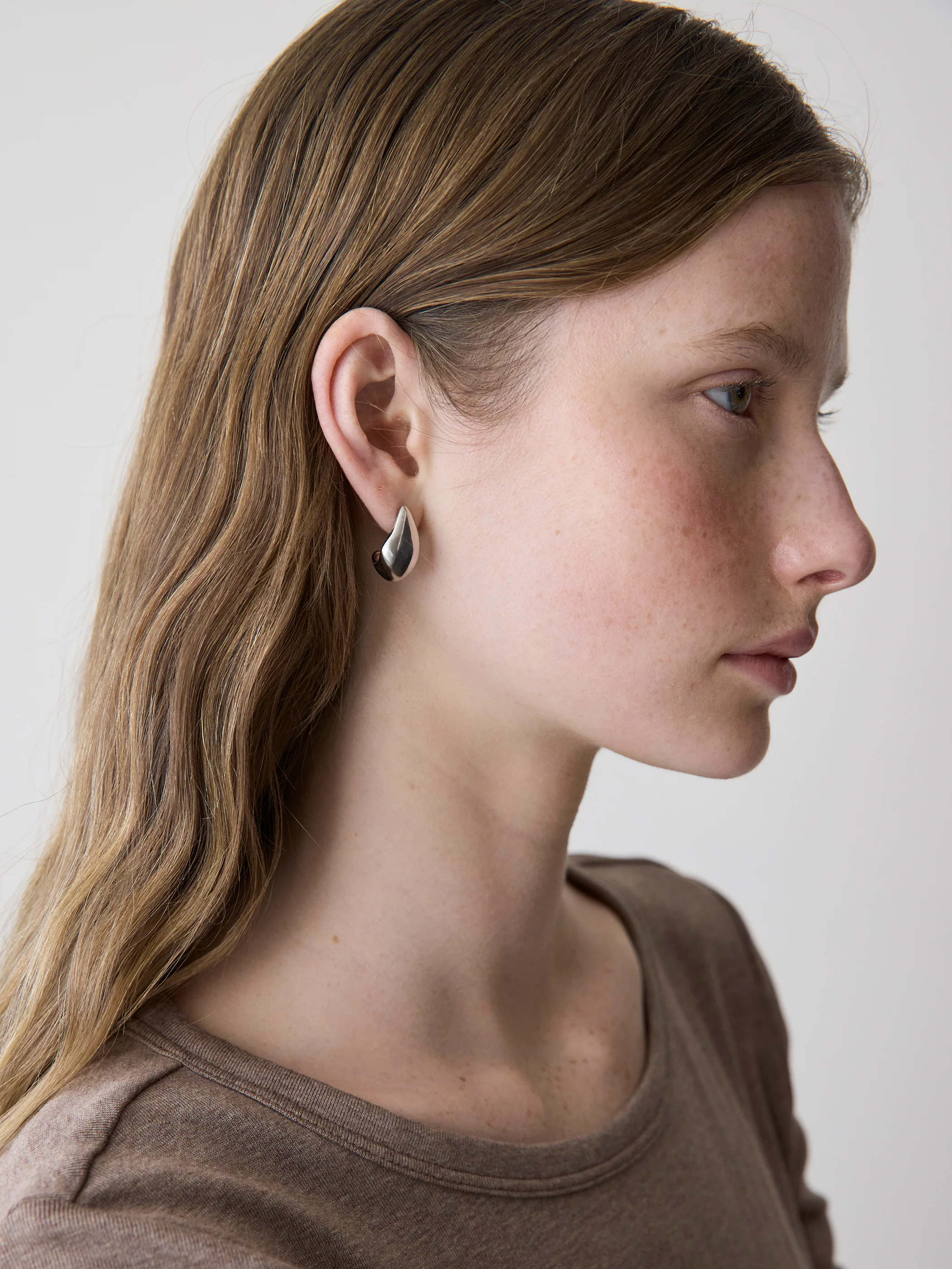 Silver and Golden Sculptural Earrings - 2 Pairs