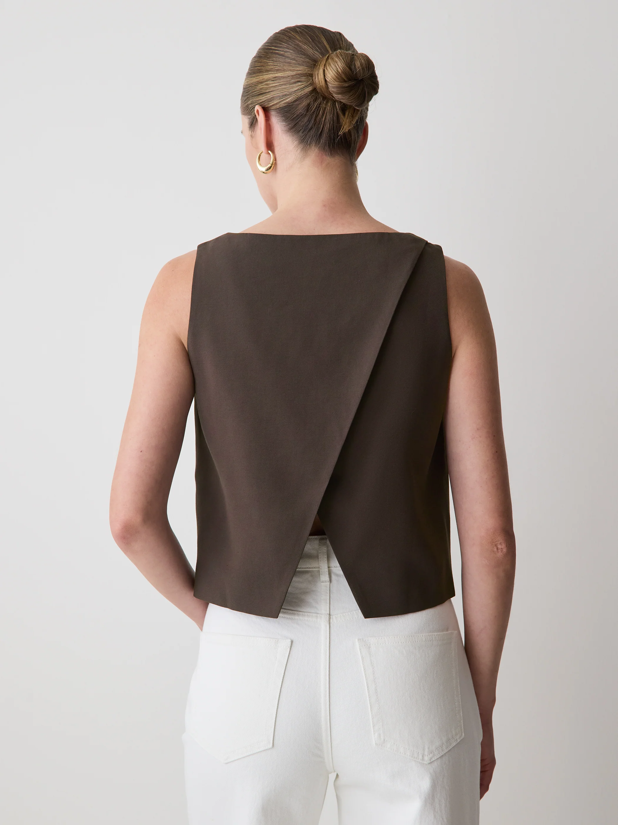 Crew-Neck Cami with Wrap Back - Image 3