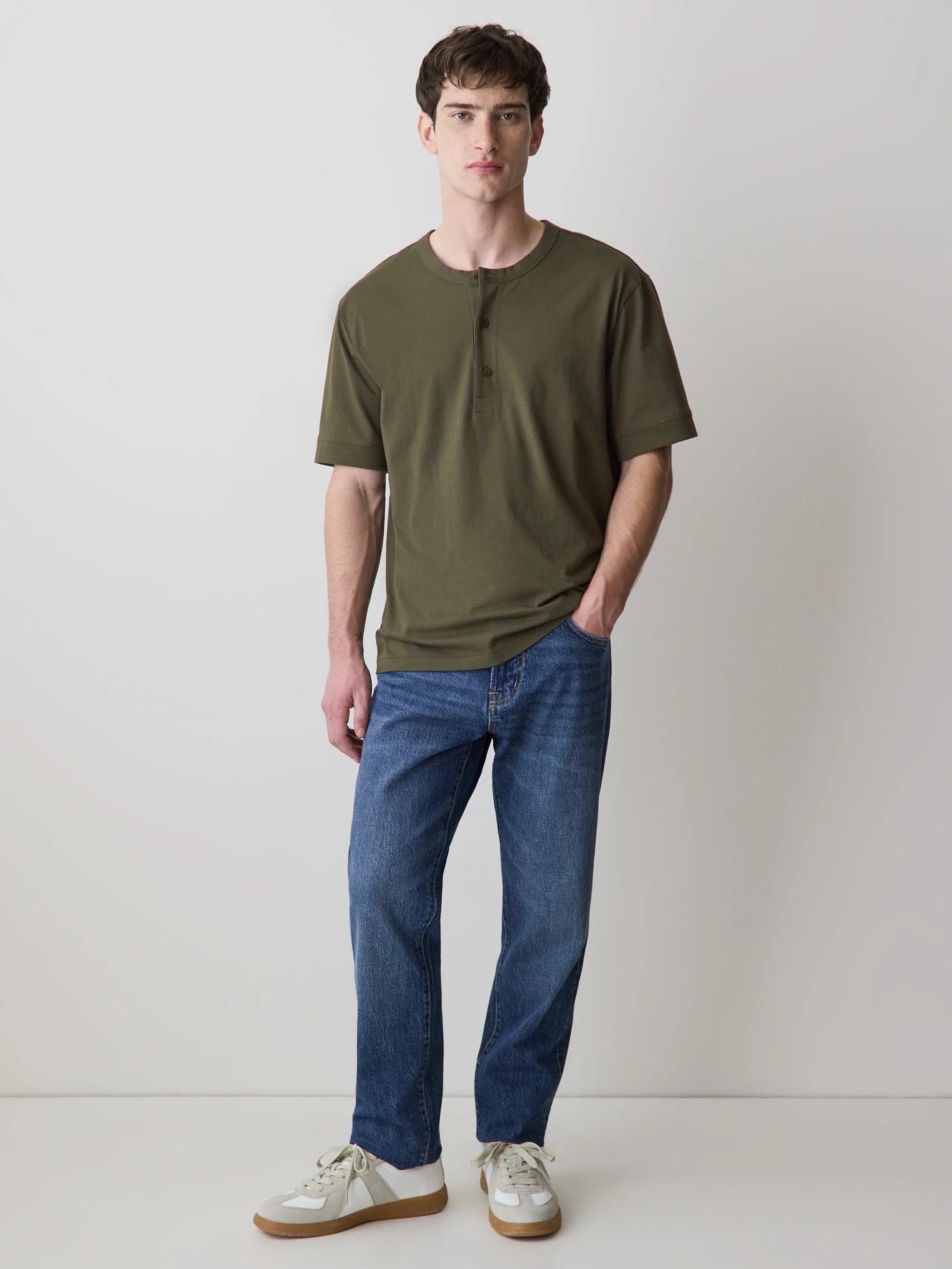 Short-Sleeve Henley T-Shirt - Image 13