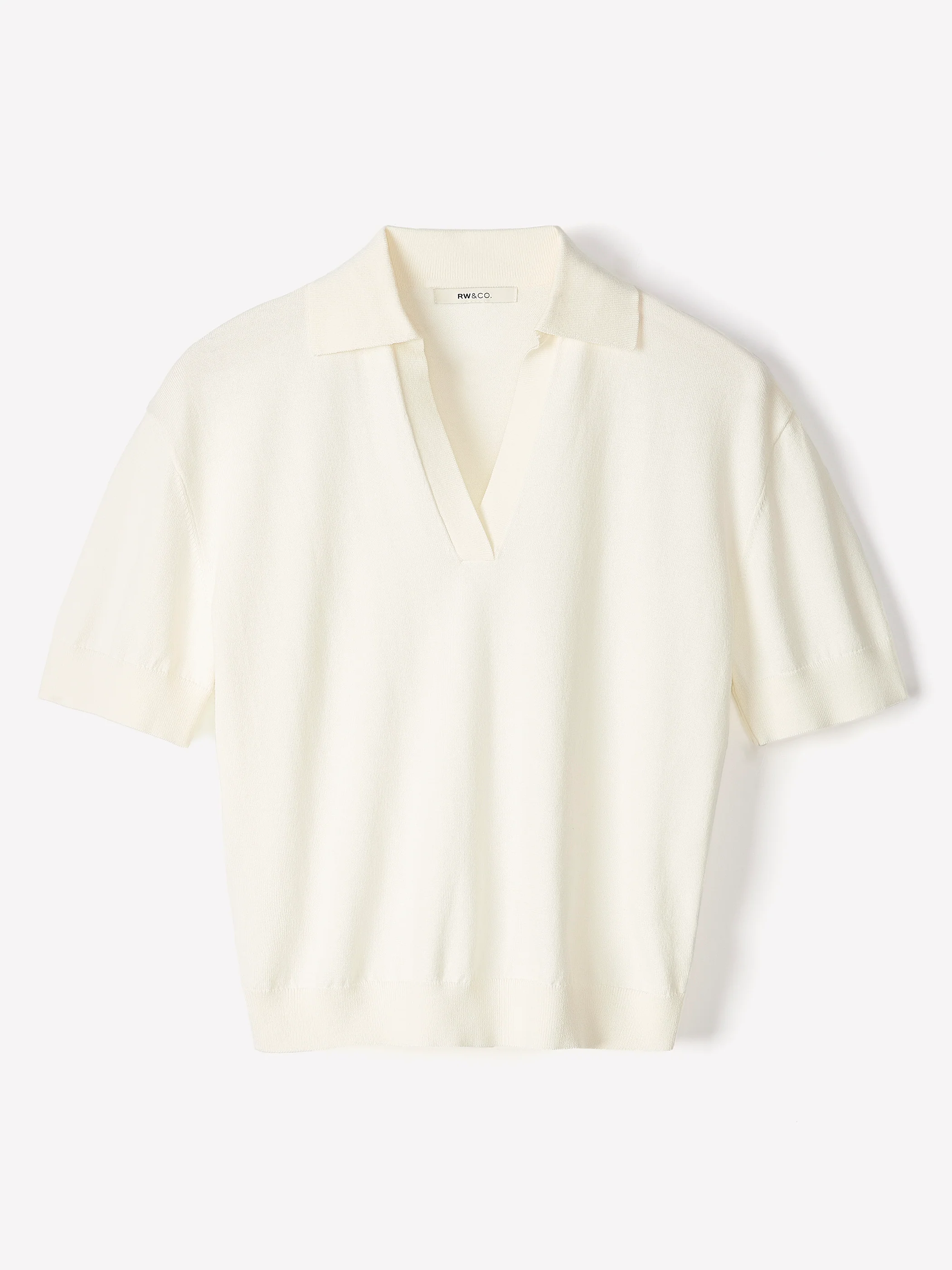 Short-Sleeve Polo Sweater - Image 6