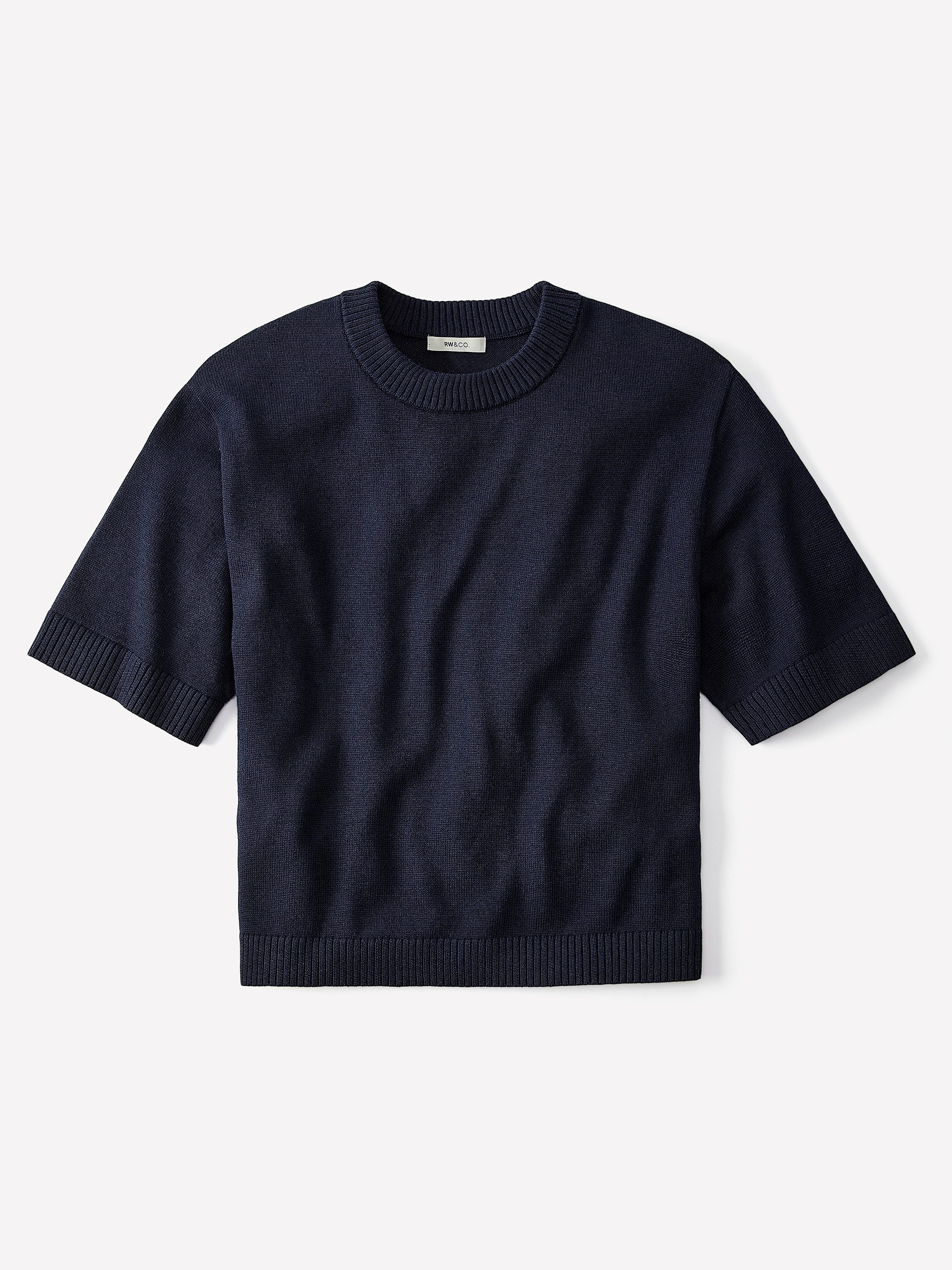 Wool-Blend Short-Sleeve Crew-Neck Sweater - Image 10