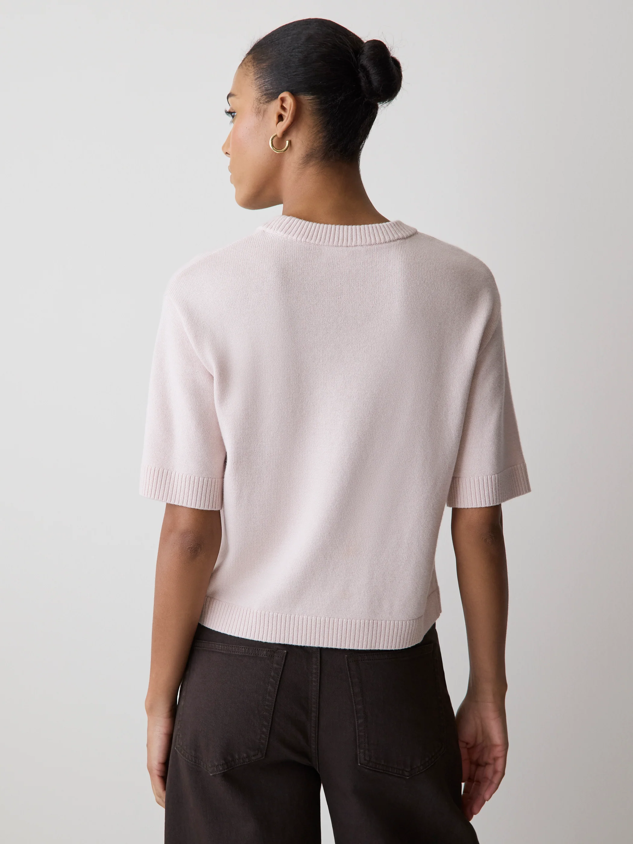 Wool-Blend Short-Sleeve Crew-Neck Sweater - Image 18