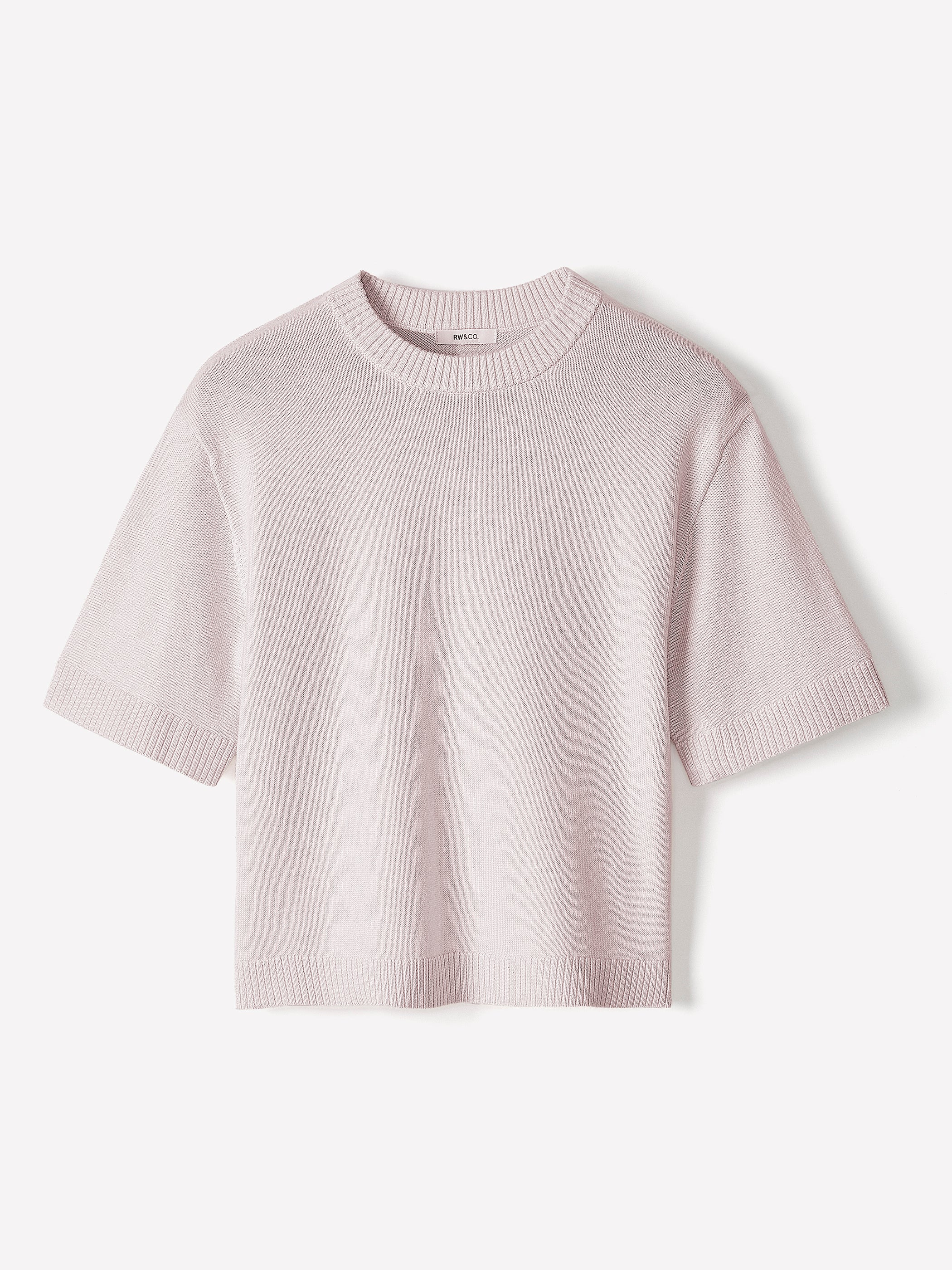Wool-Blend Short-Sleeve Crew-Neck Sweater - Image 20