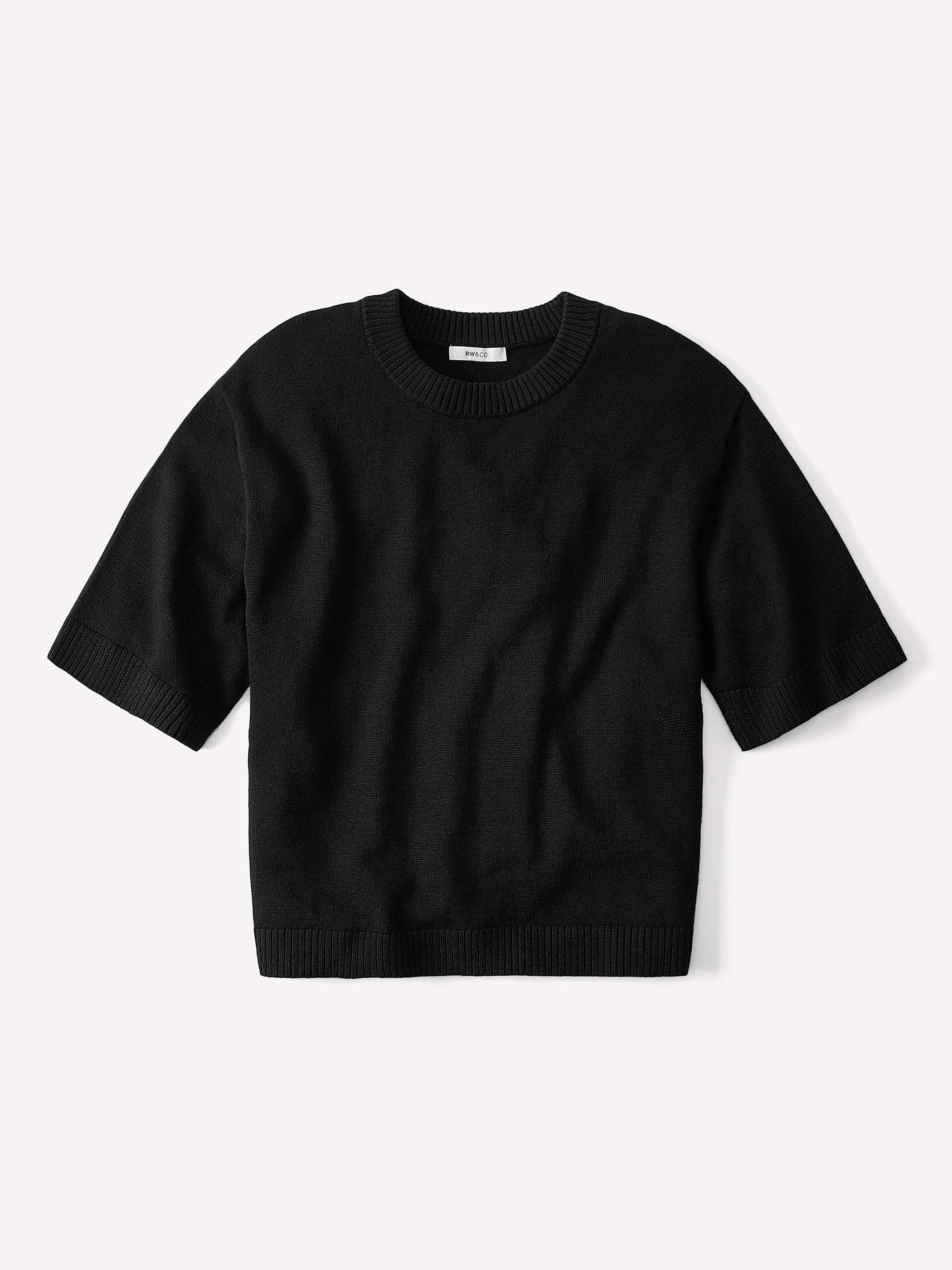 Wool-Blend Short-Sleeve Crew-Neck Sweater - Image 5