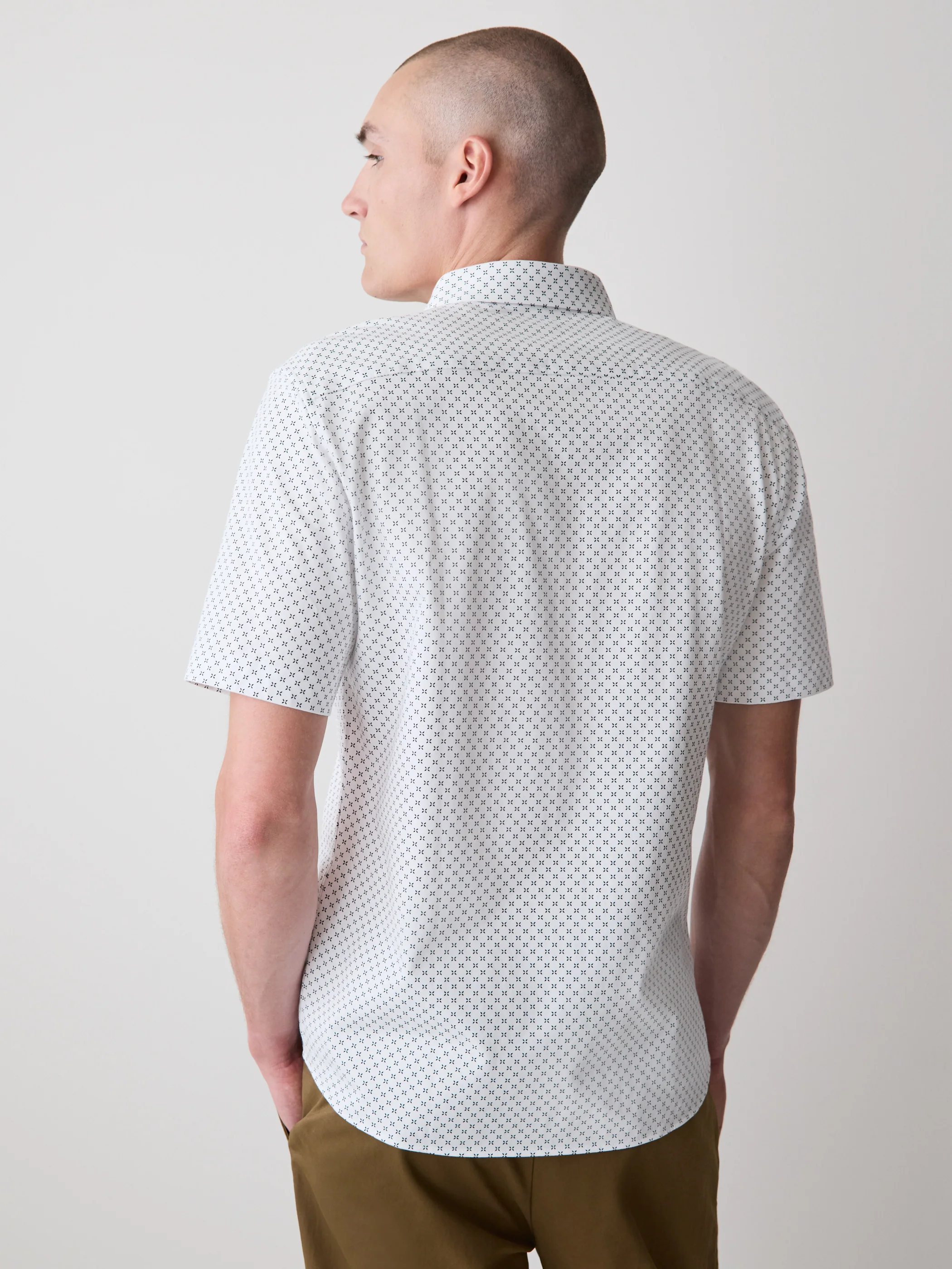 Slim-Fit Short-Sleeve Jersey Shirt - Image 3