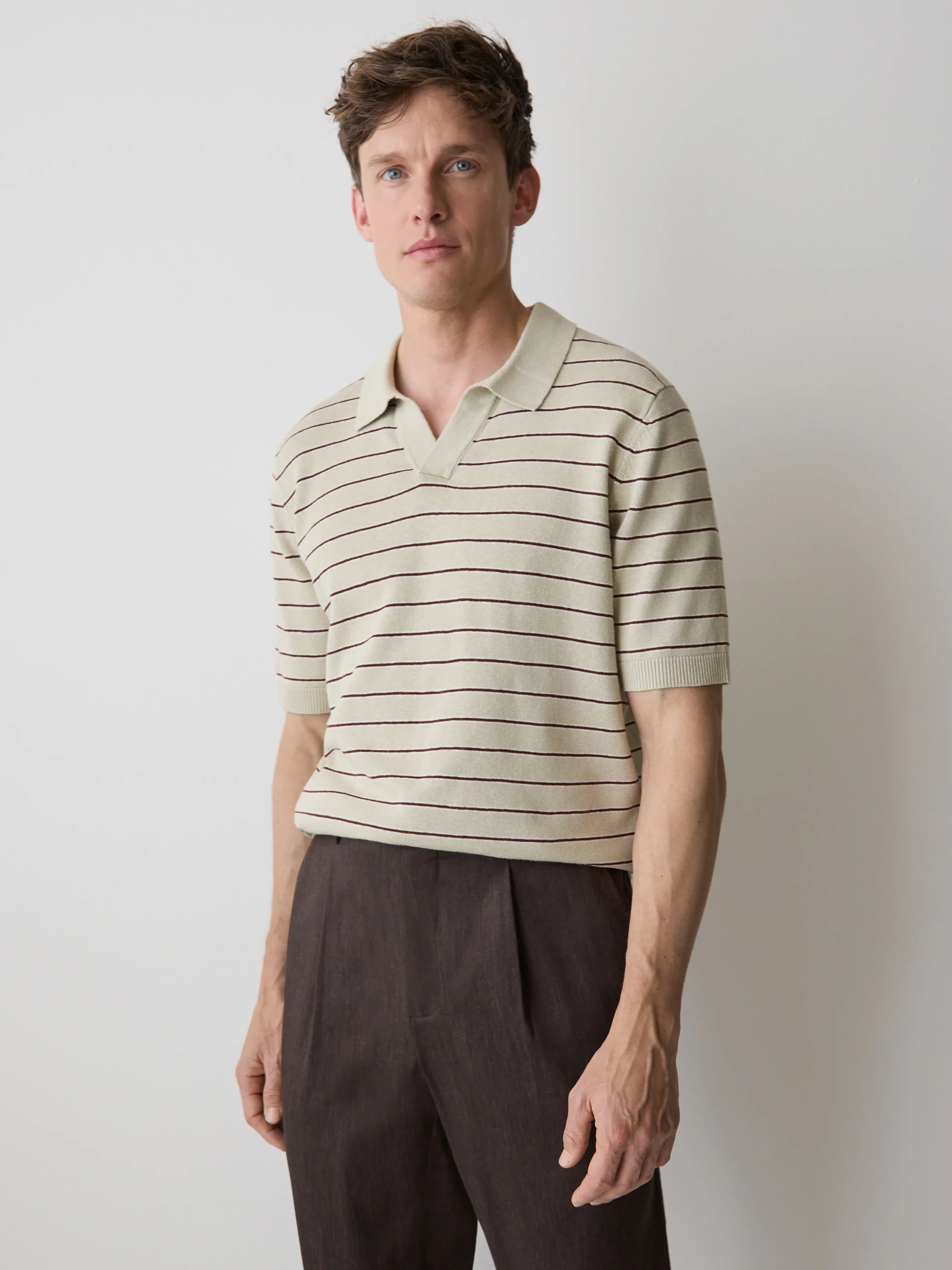 Linen-Blend Short-Sleeve Polo - Image 13