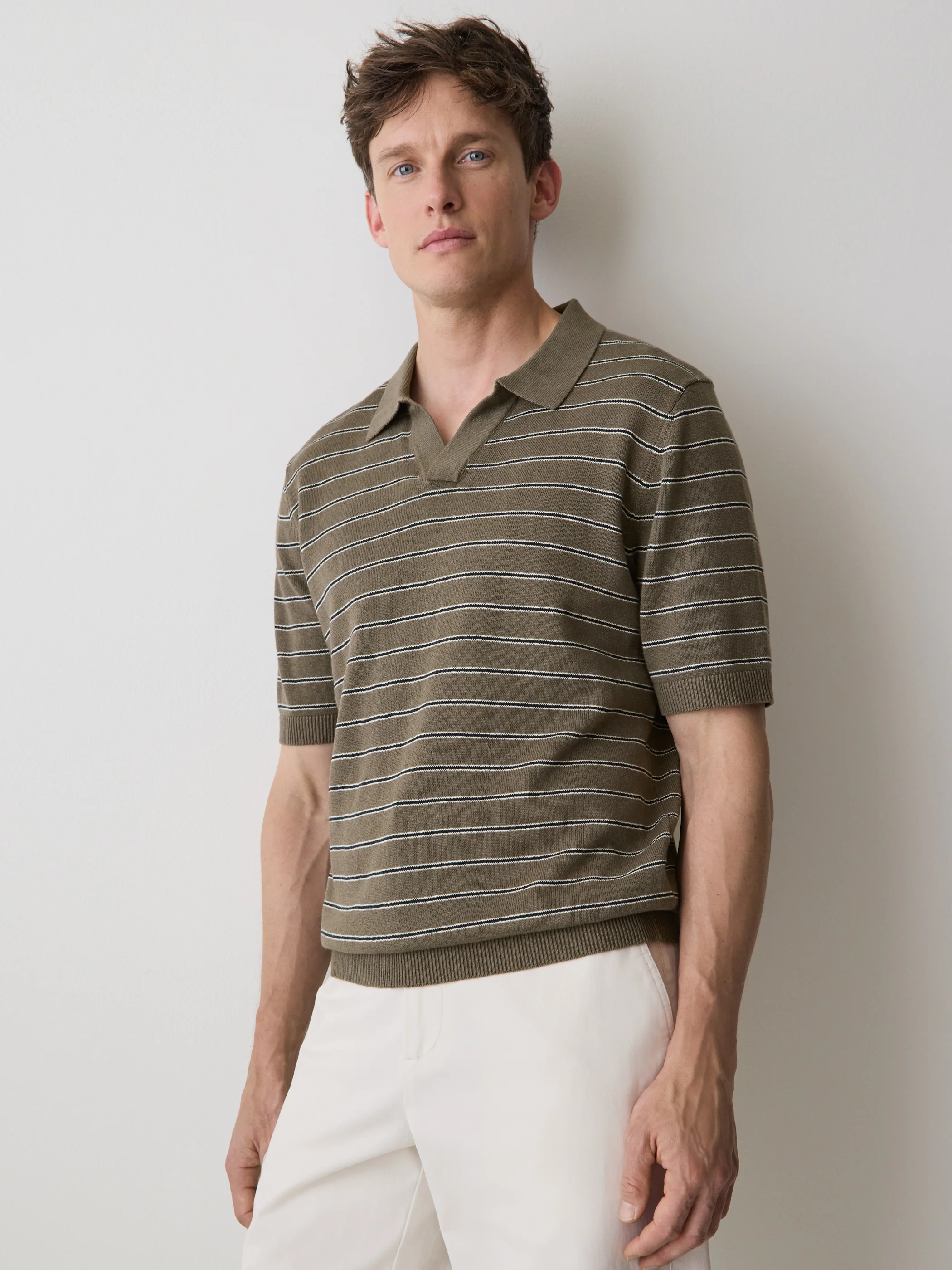 Linen-Blend Short-Sleeve Polo - Image 19
