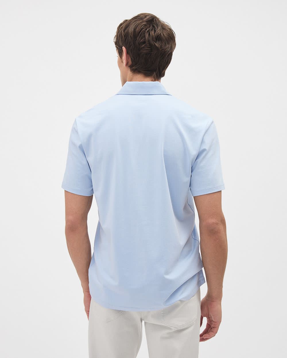 Short-Sleeve Supima (R) Cotton Jersey Polo - Image 2