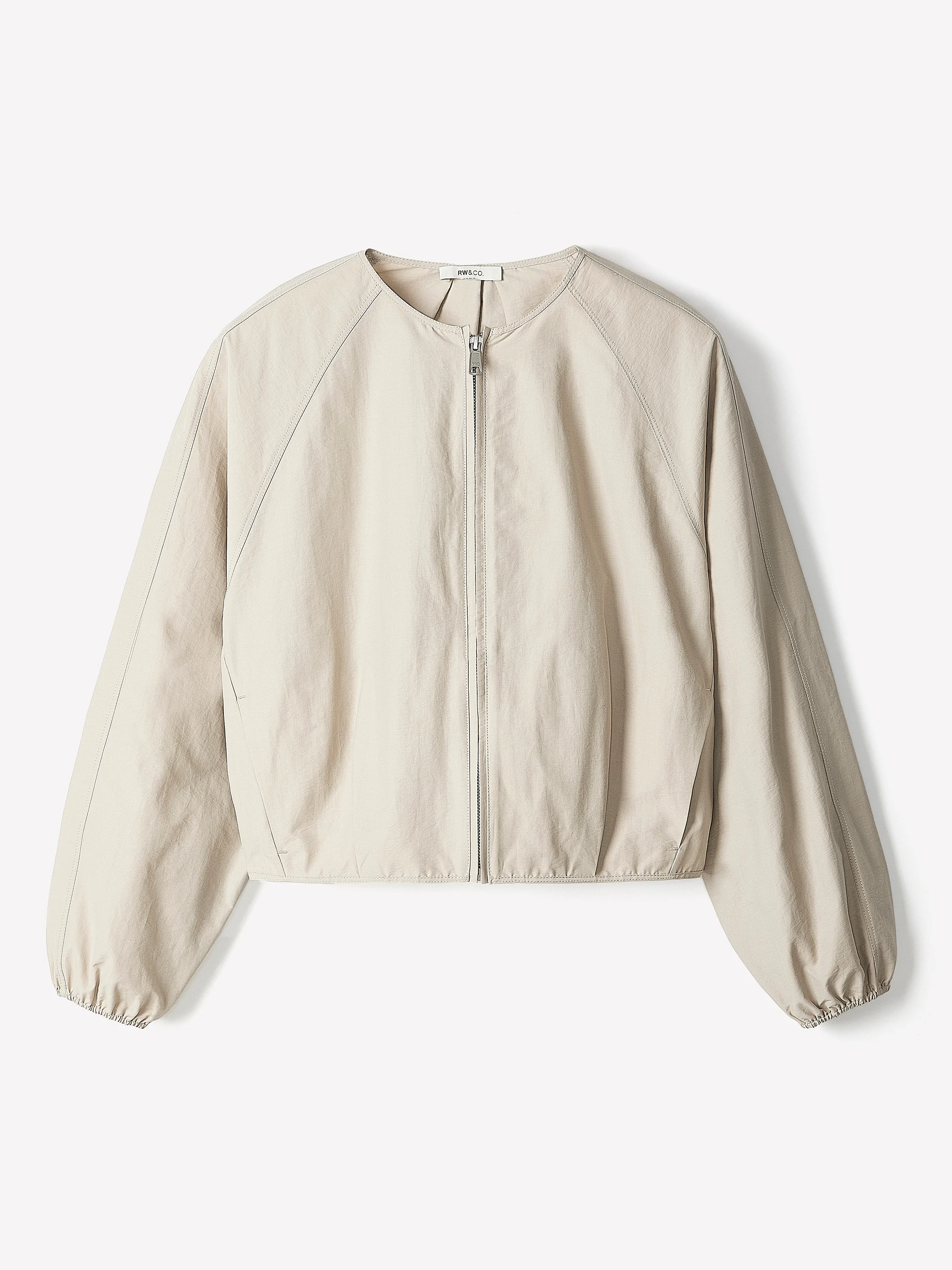 Short Twill Jacket with Cinched Waist - Image 6