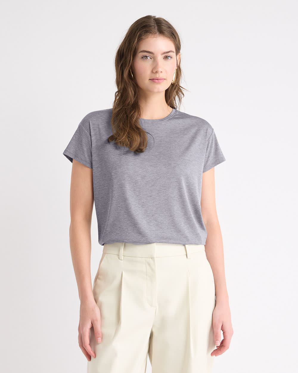 Silk-Blend Boxy Knit Top - Image 11