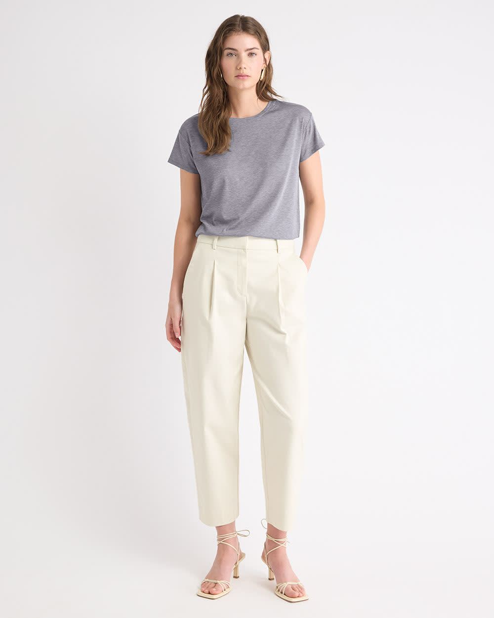 Silk-Blend Boxy Knit Top - Image 12