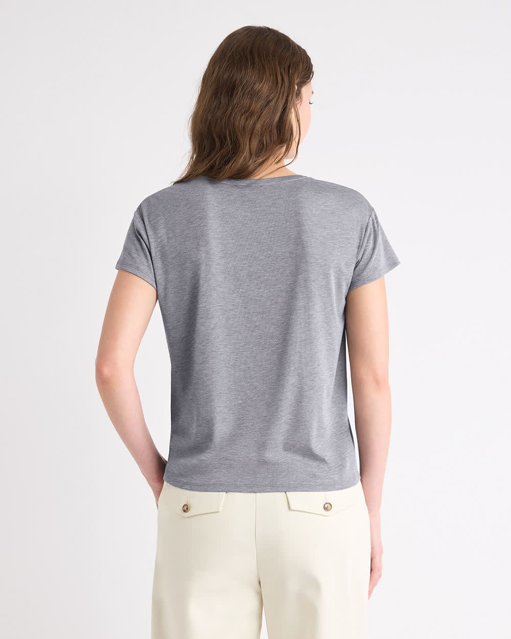 Silk-Blend Boxy Knit Top - Image 13
