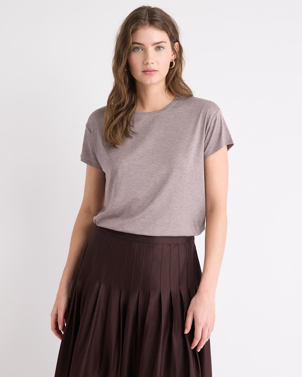 Silk-Blend Boxy Knit Top - Image 16