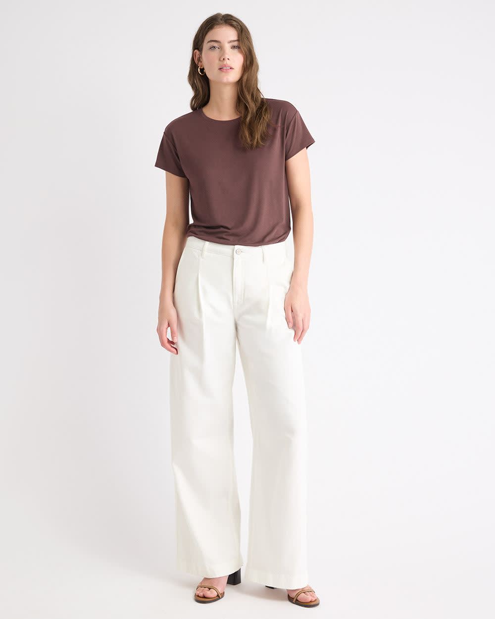 Silk-Blend Boxy Knit Top - Image 2
