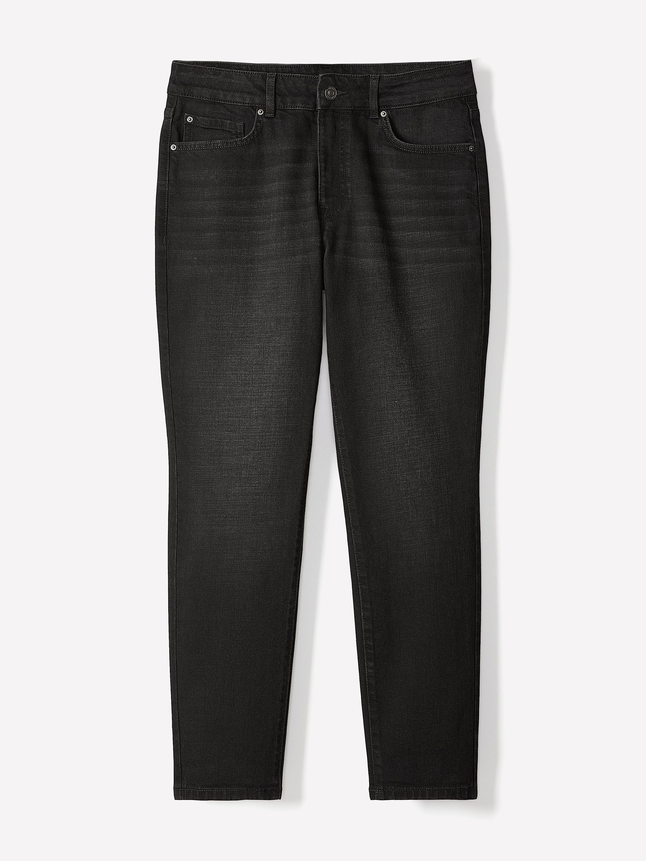 Grey Mid-Rise Skinny Jeans - Image 5