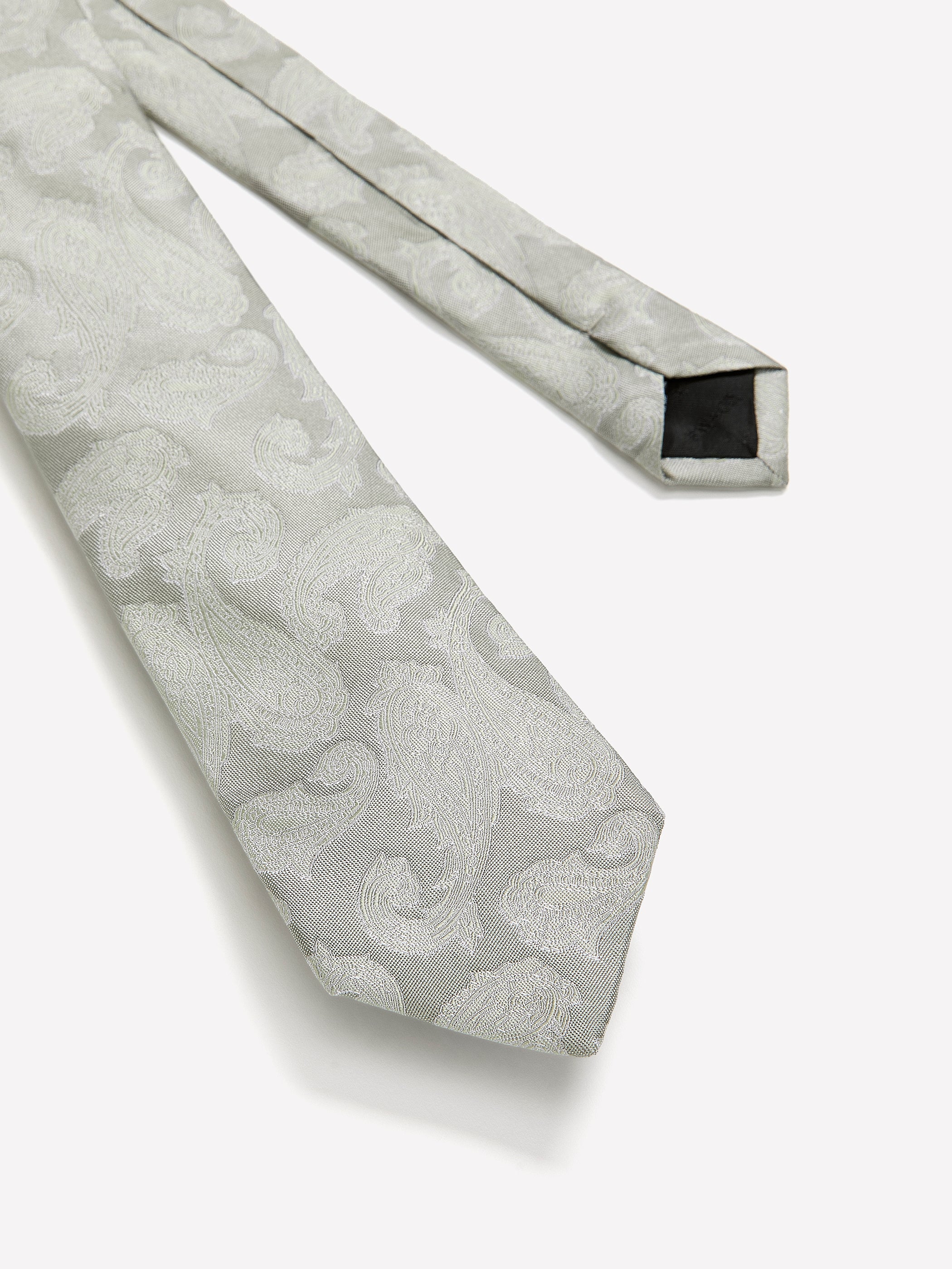 Skinny Tie with Paisley Pattern - Image 2