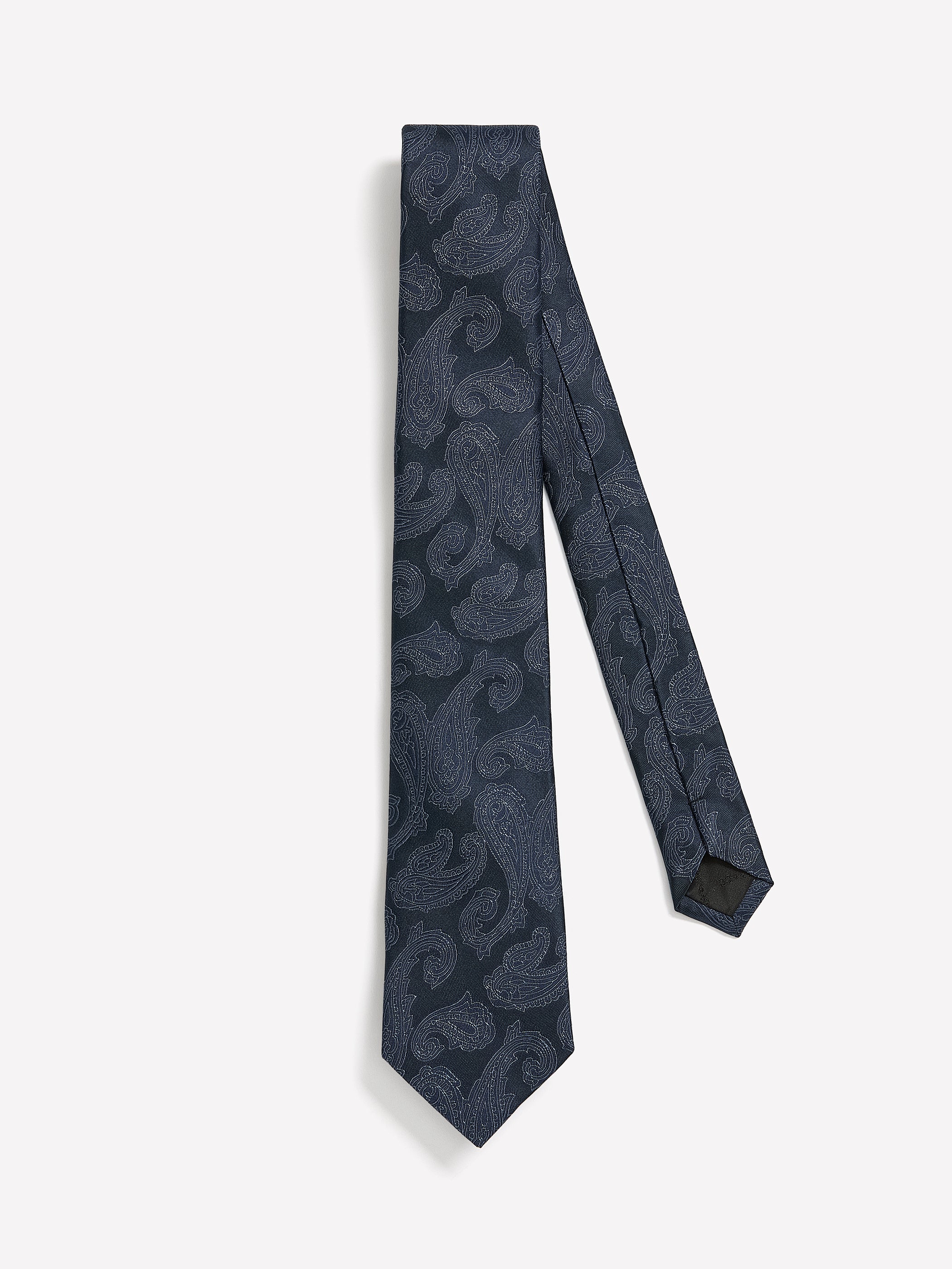 Skinny Tie with Paisley Pattern - Image 4