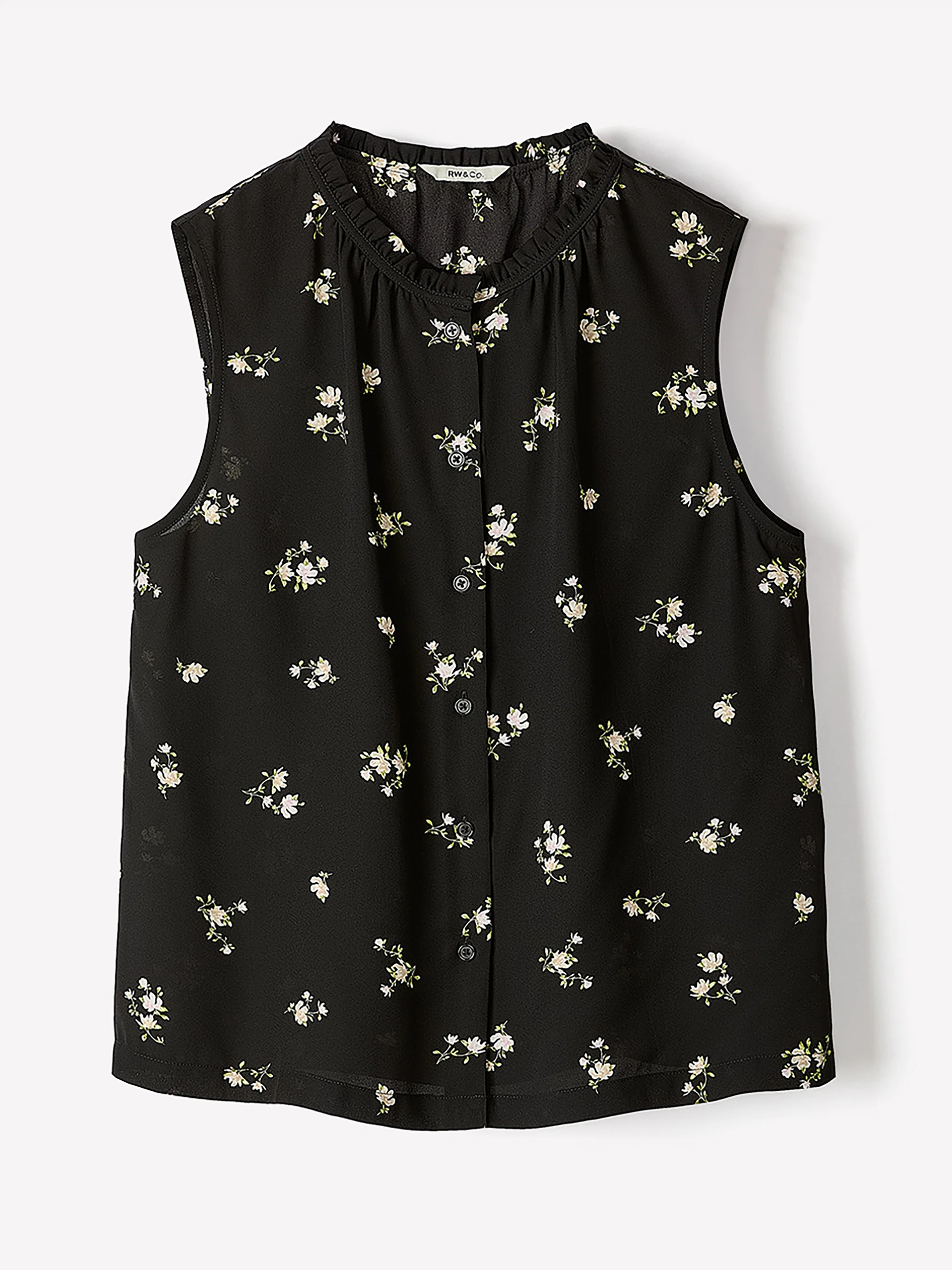 Sleeveless Buttoned-Down Blouse - Image 20