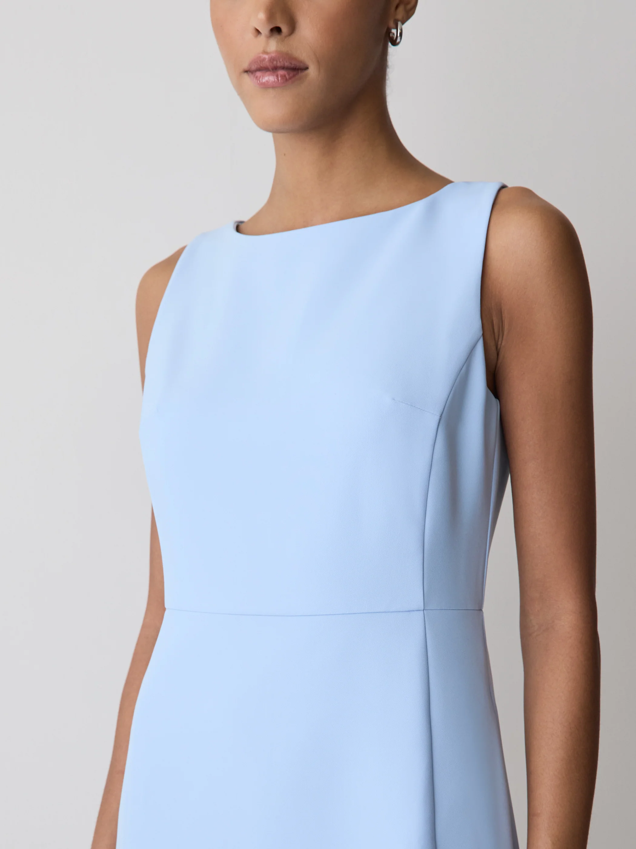 Sleeveless Boat-Neck Mini Dress - Image 10
