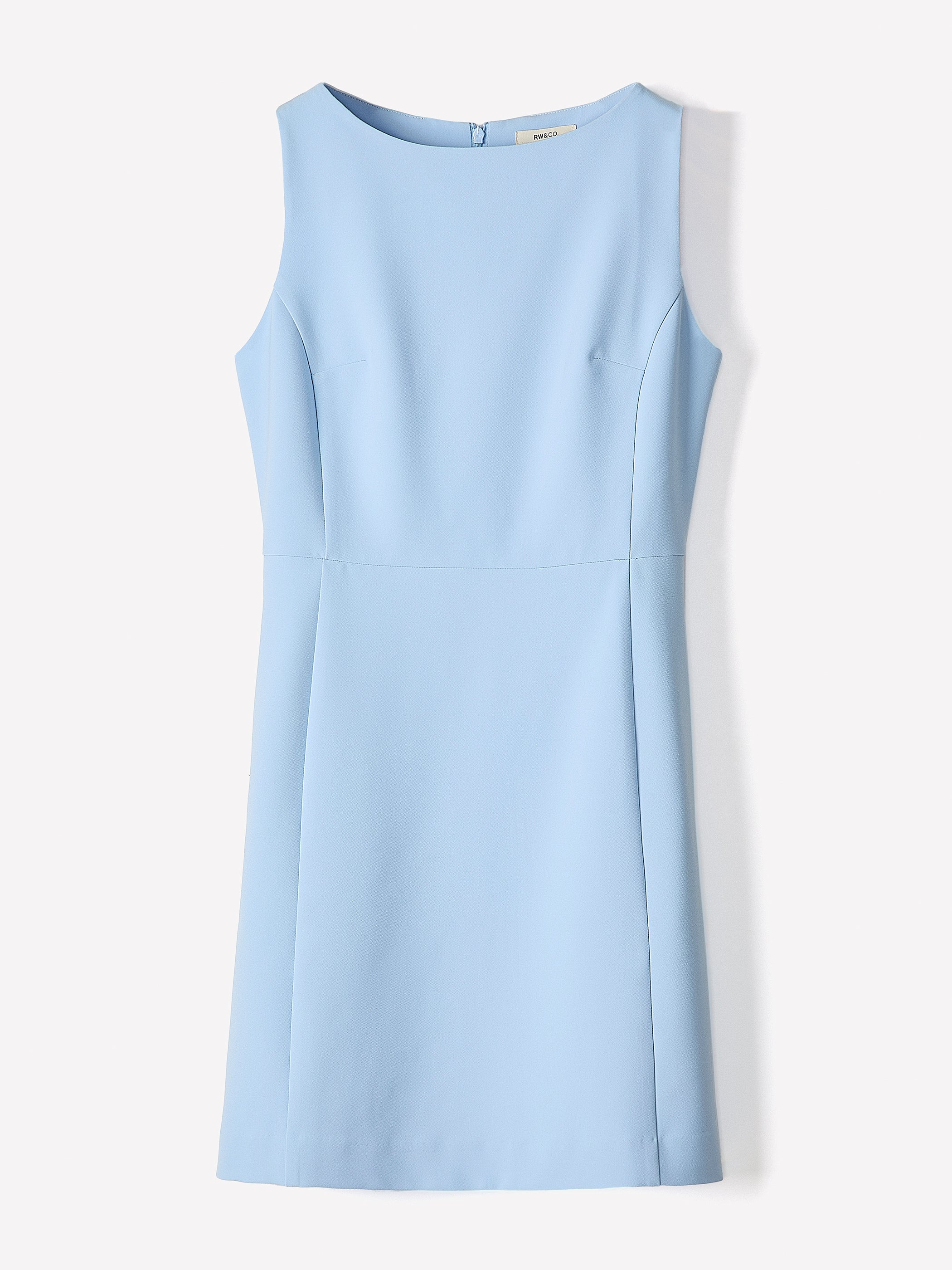 Sleeveless Boat-Neck Mini Dress - Image 12