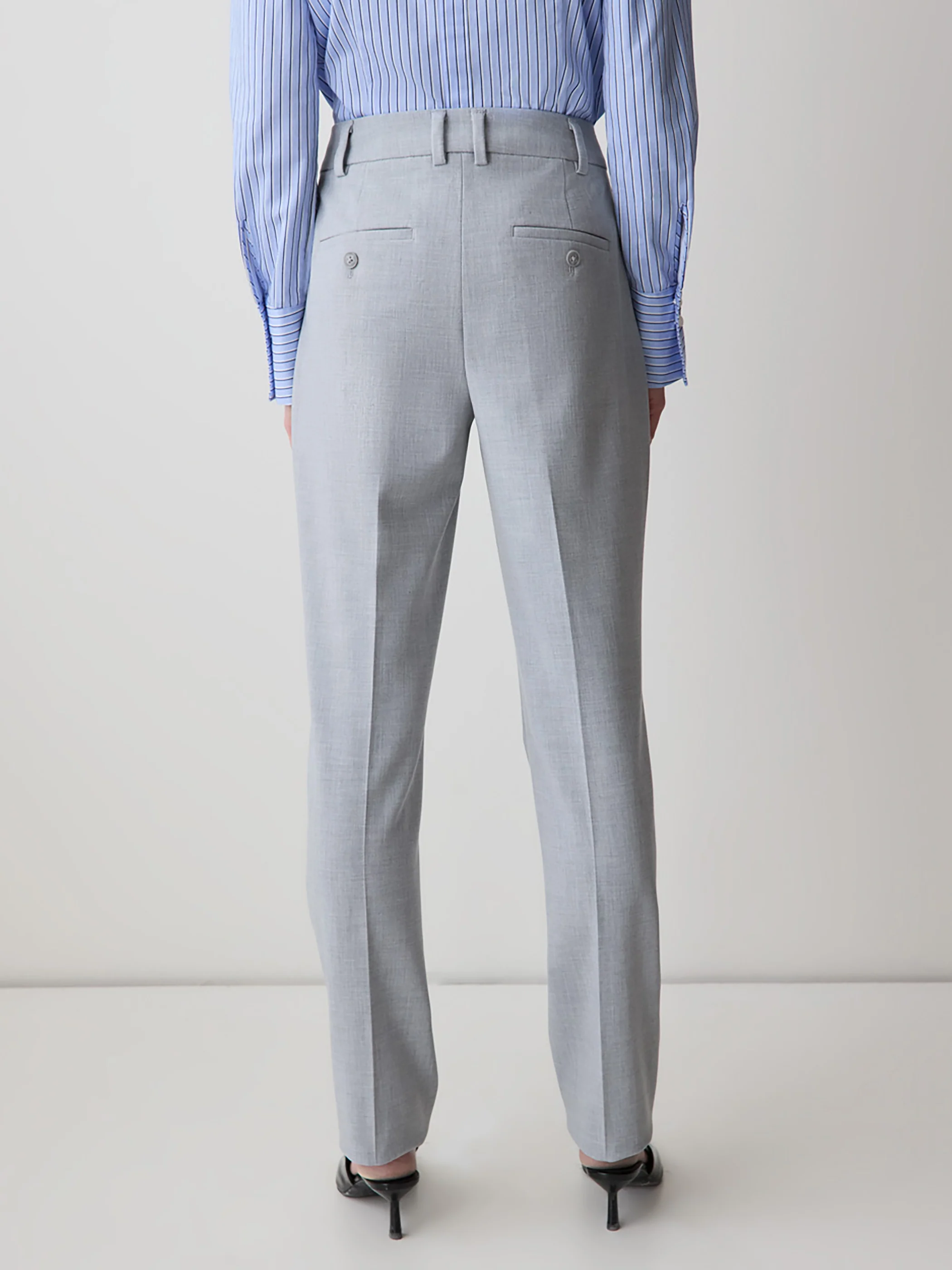Mid-Rise Long Slim-Leg Signature Pant - Image 3