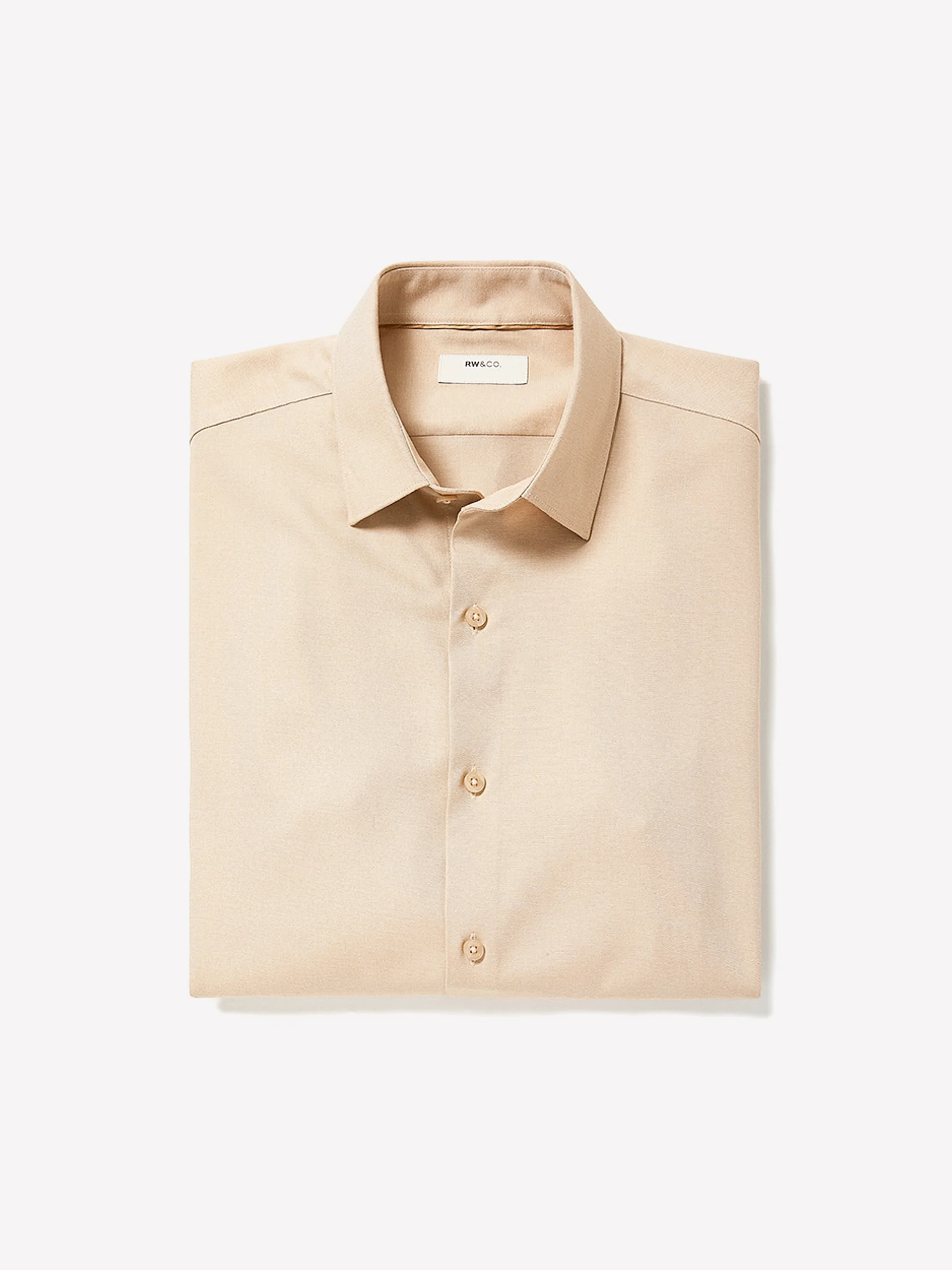 Slim Fit Knit-Like Dress Shirt