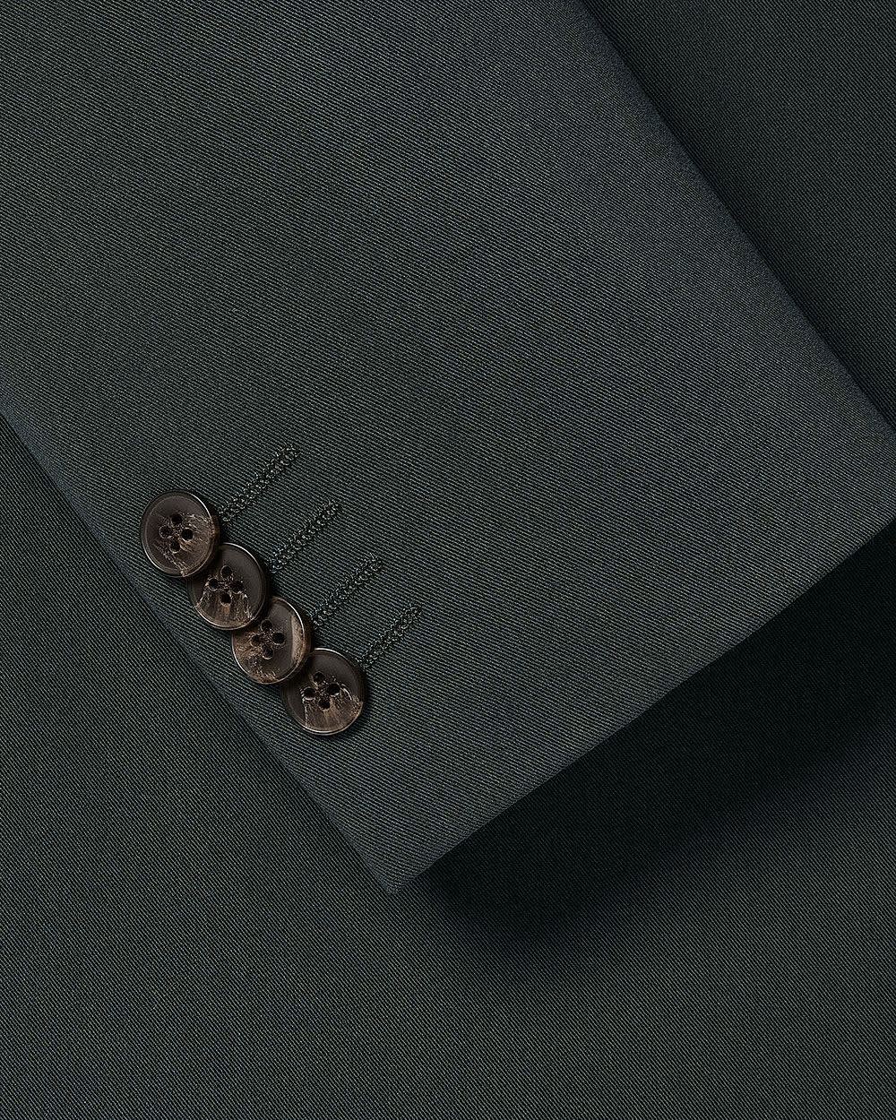 Slim Fit Dark Green Suit Blazer - Image 5