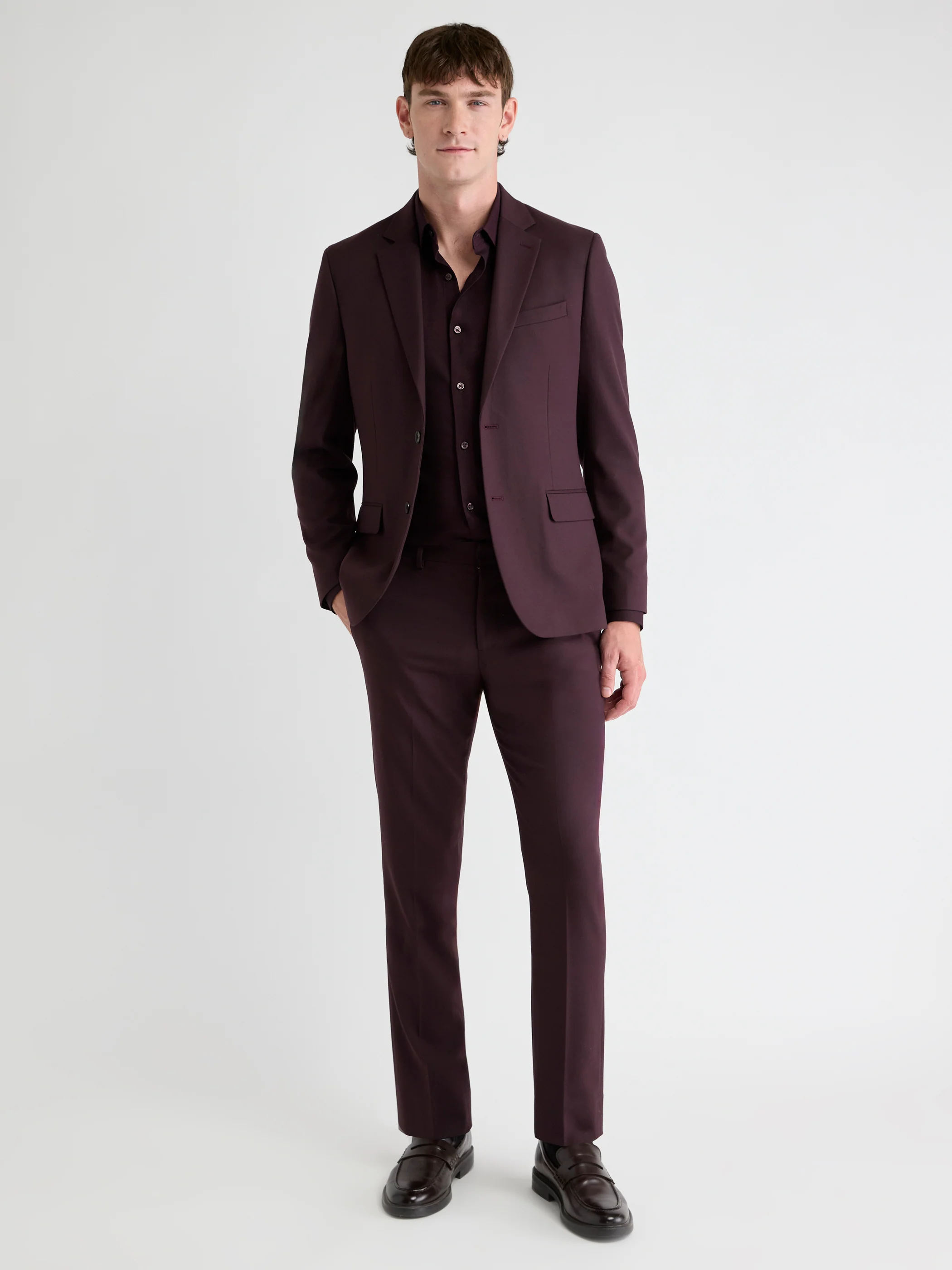 Slim Fit Fig Suit Pant