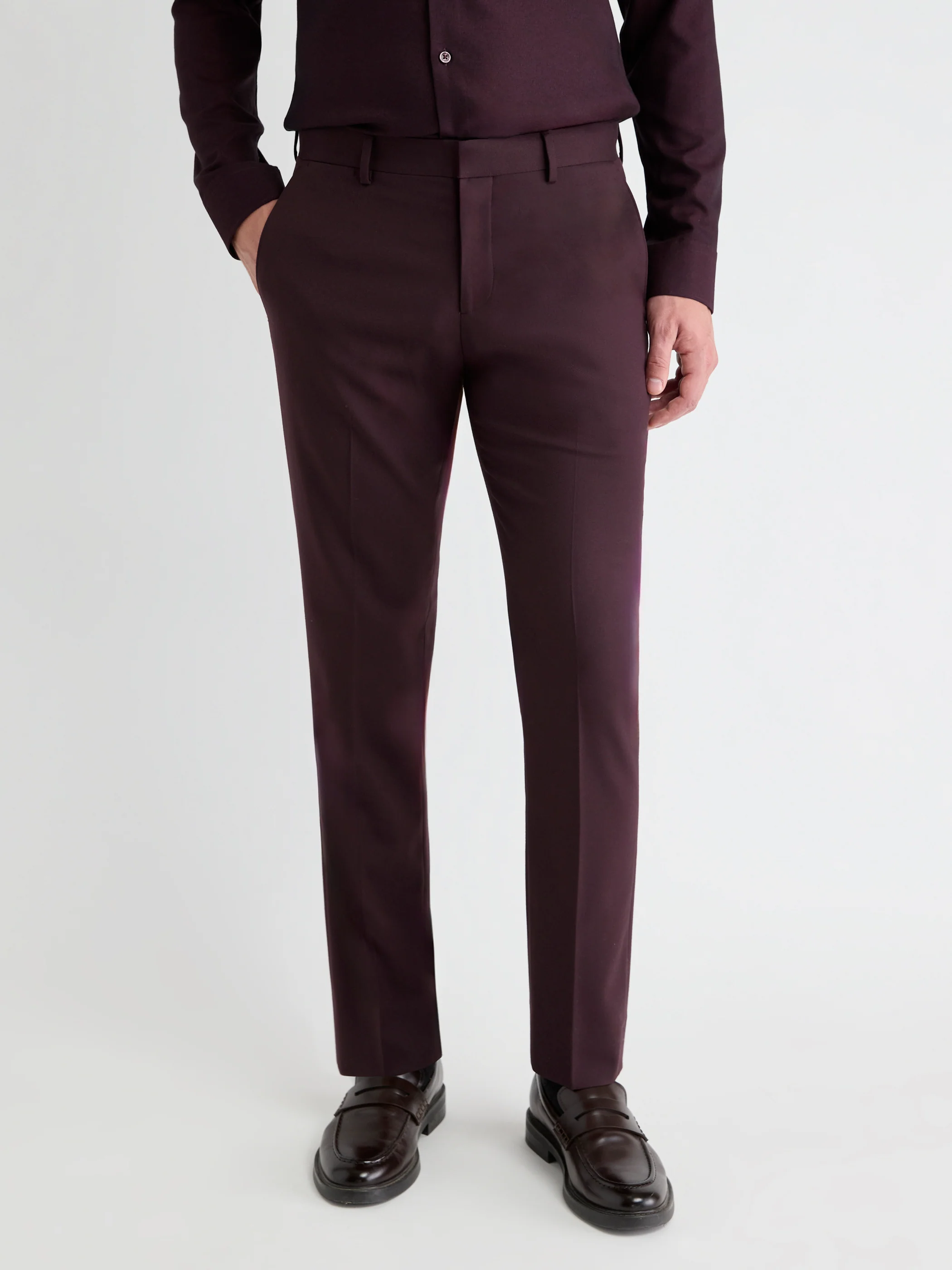 Slim Fit Fig Suit Pant - Image 2