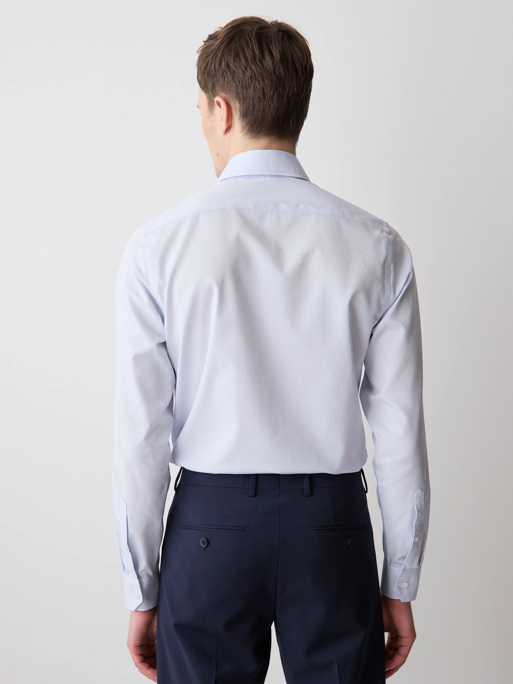 Slim Fit Dotted Dress Shirt - Image 2