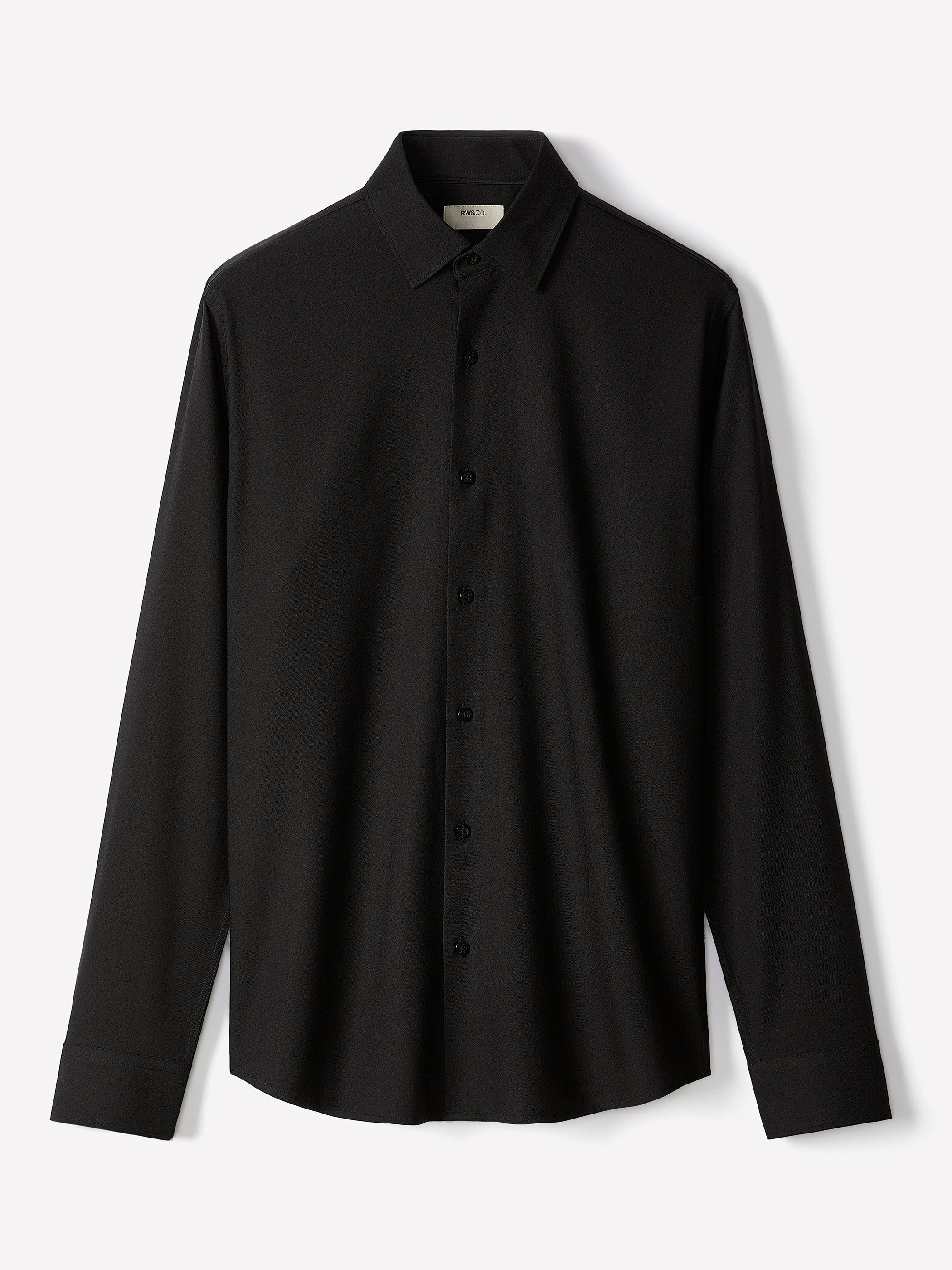 Slim Fit Knit-Like Dress Shirt - Image 2