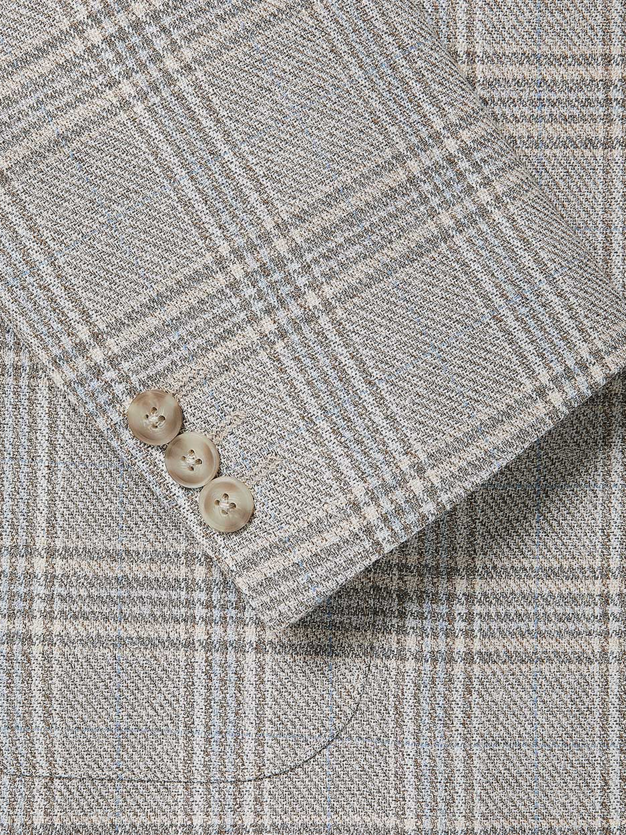 Slim Fit Plaid Blazer - Image 5