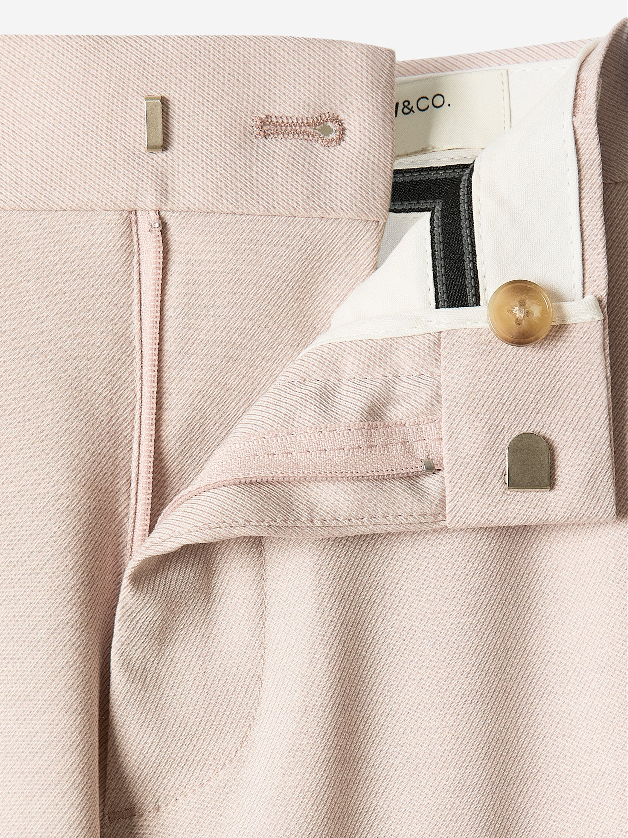 Slim-Fit Light Pink Suit Pant - Image 4