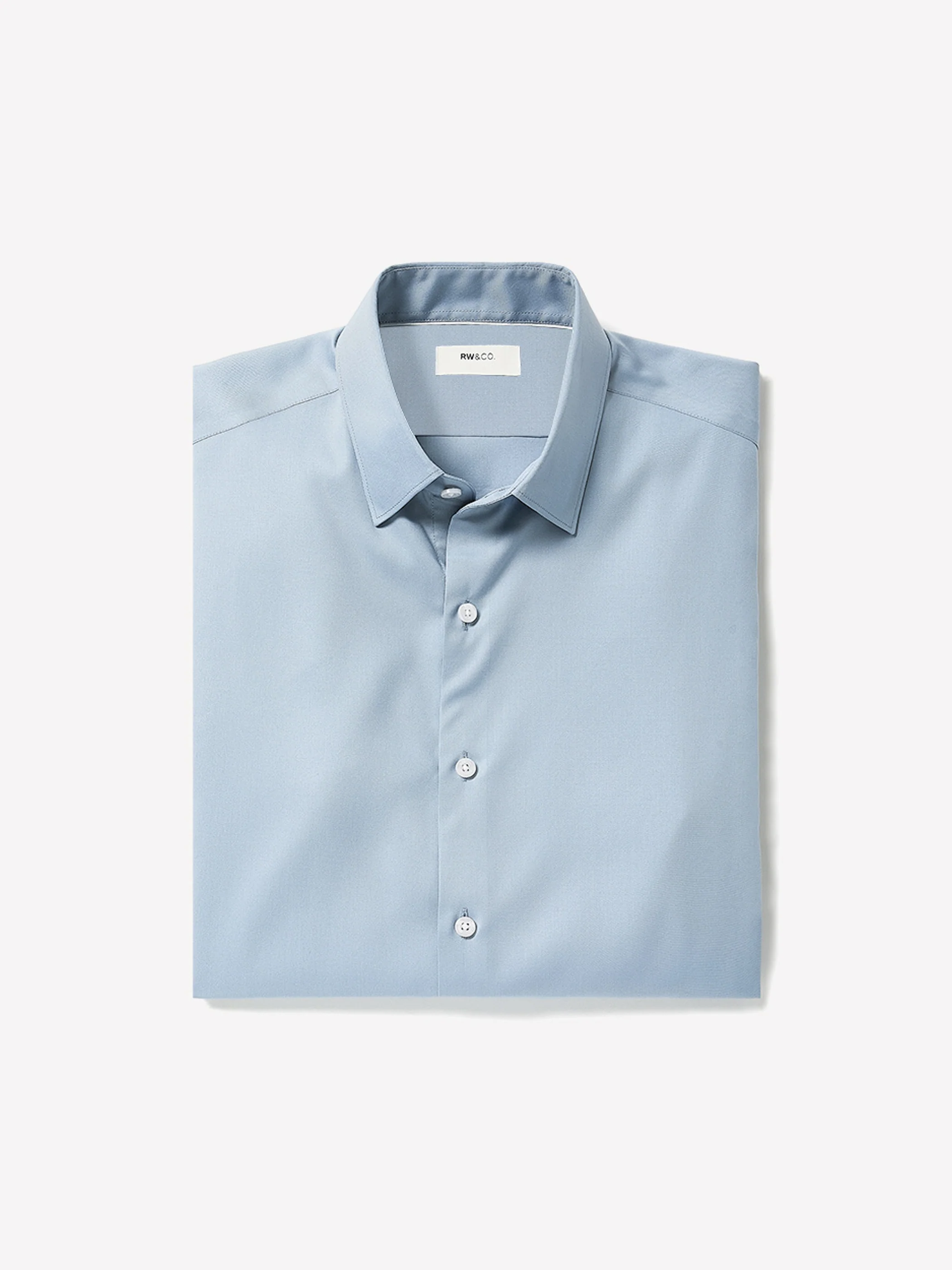 Slim Fit Solid Twill Dress Shirt - Image 11