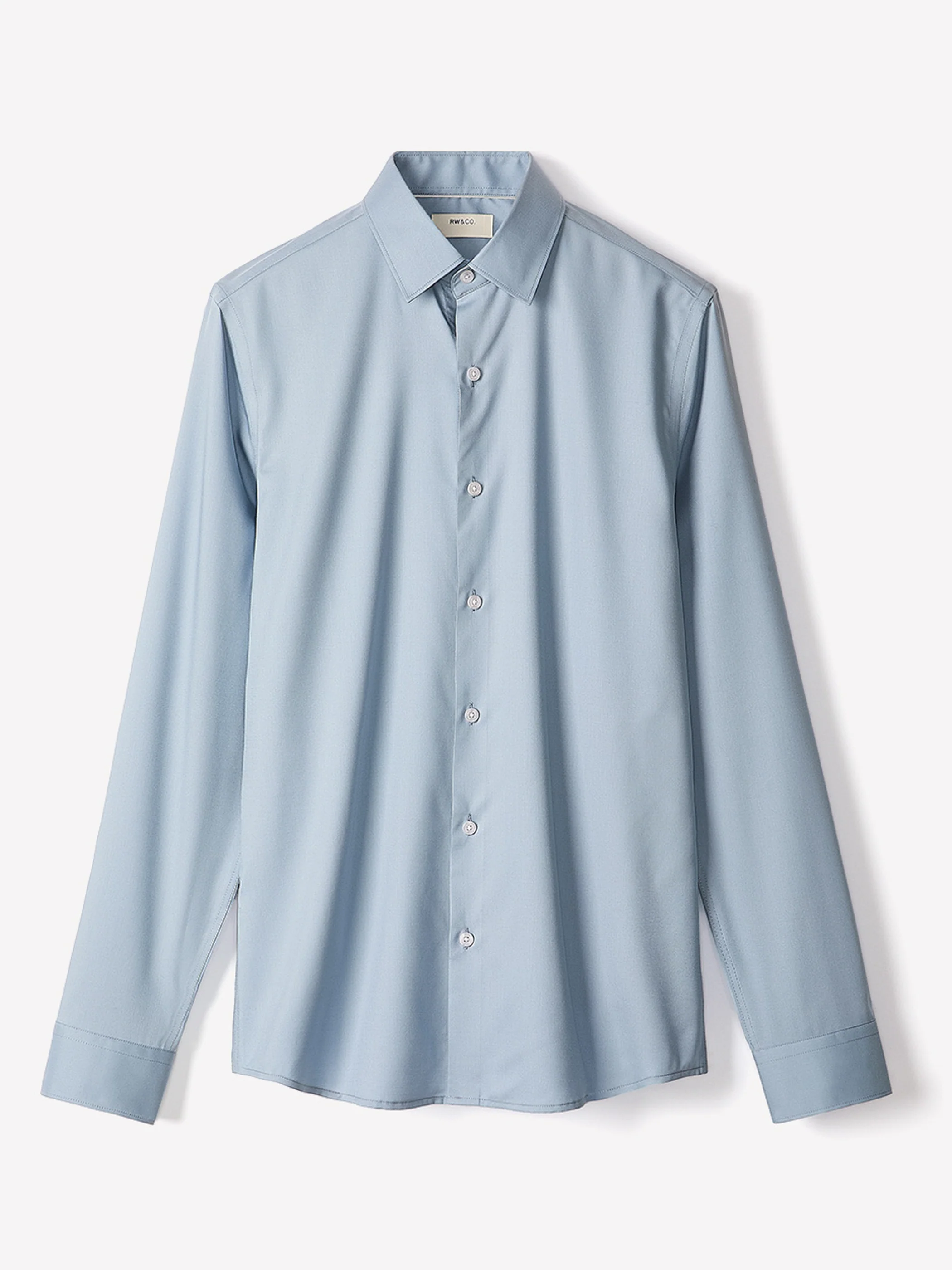 Slim Fit Solid Twill Dress Shirt - Image 14
