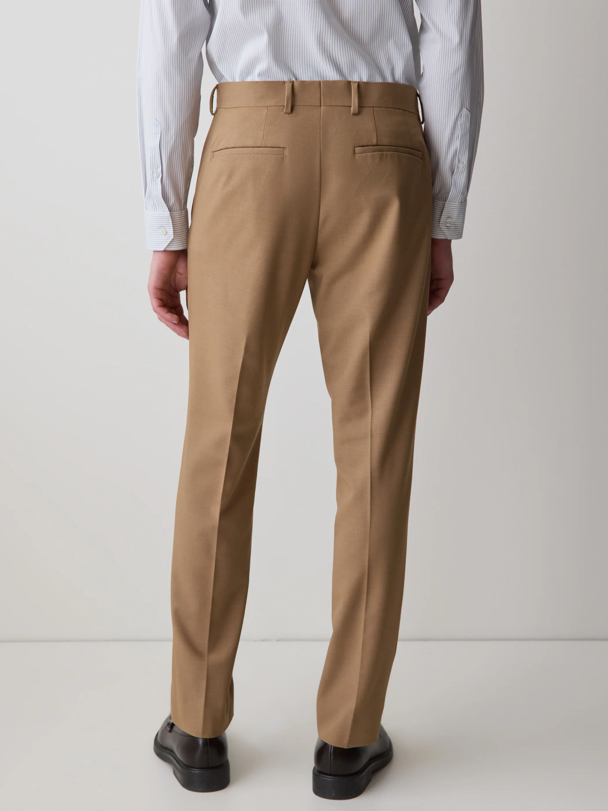 Slim Fit Peachy Camel Suit Pant - Image 3