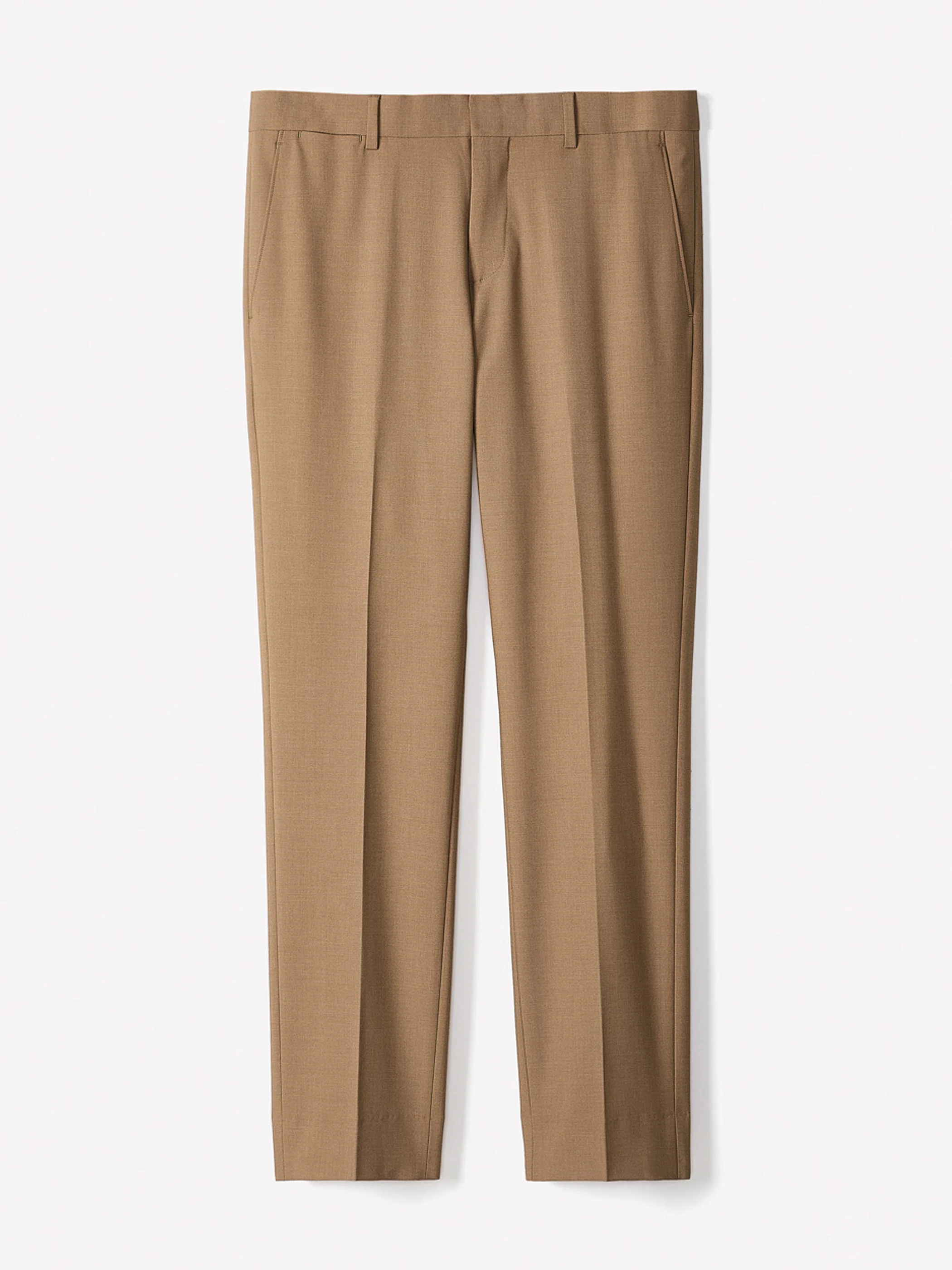 Slim Fit Peachy Camel Suit Pant - Image 5