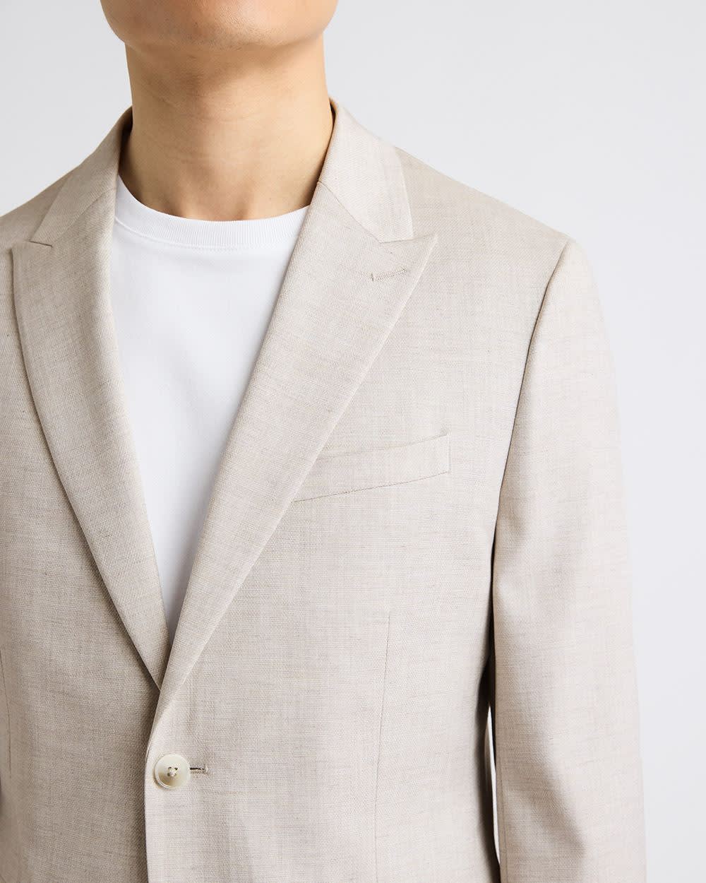 Slim Fit Stone Suit Blazer - Image 5