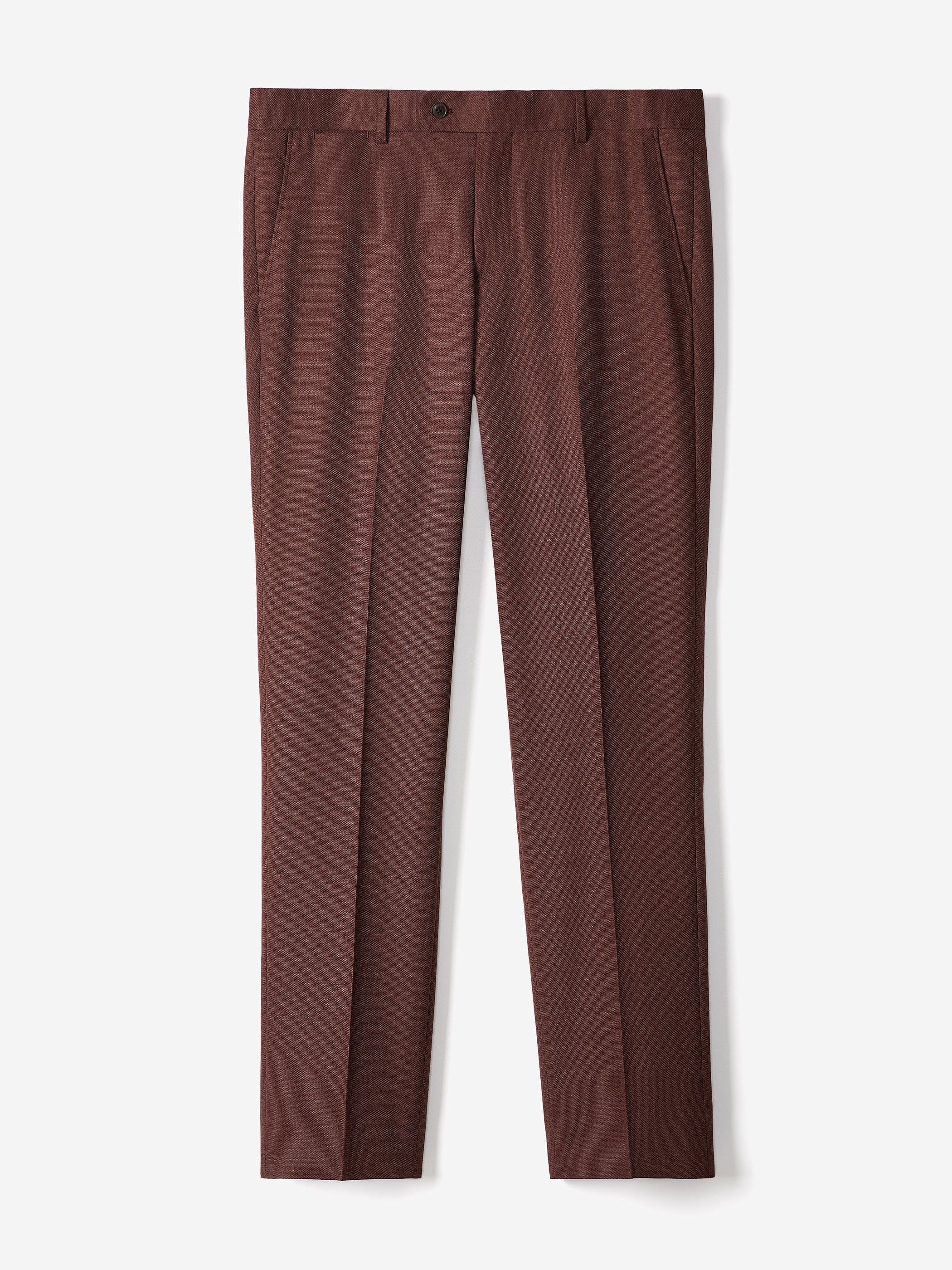 Slim-Fit Deep Berry Suit Pant - Image 6