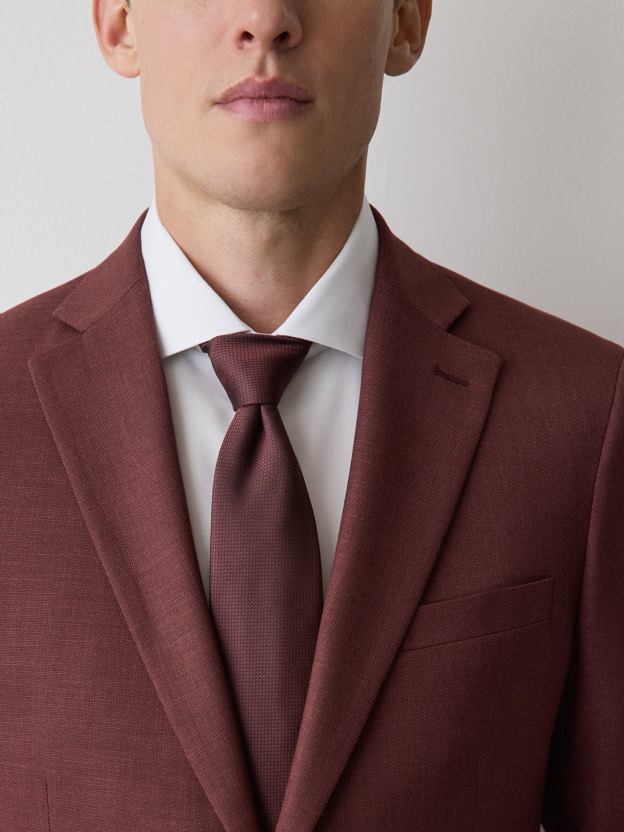 Slim-Fit Berry Suit Blazer - Image 4
