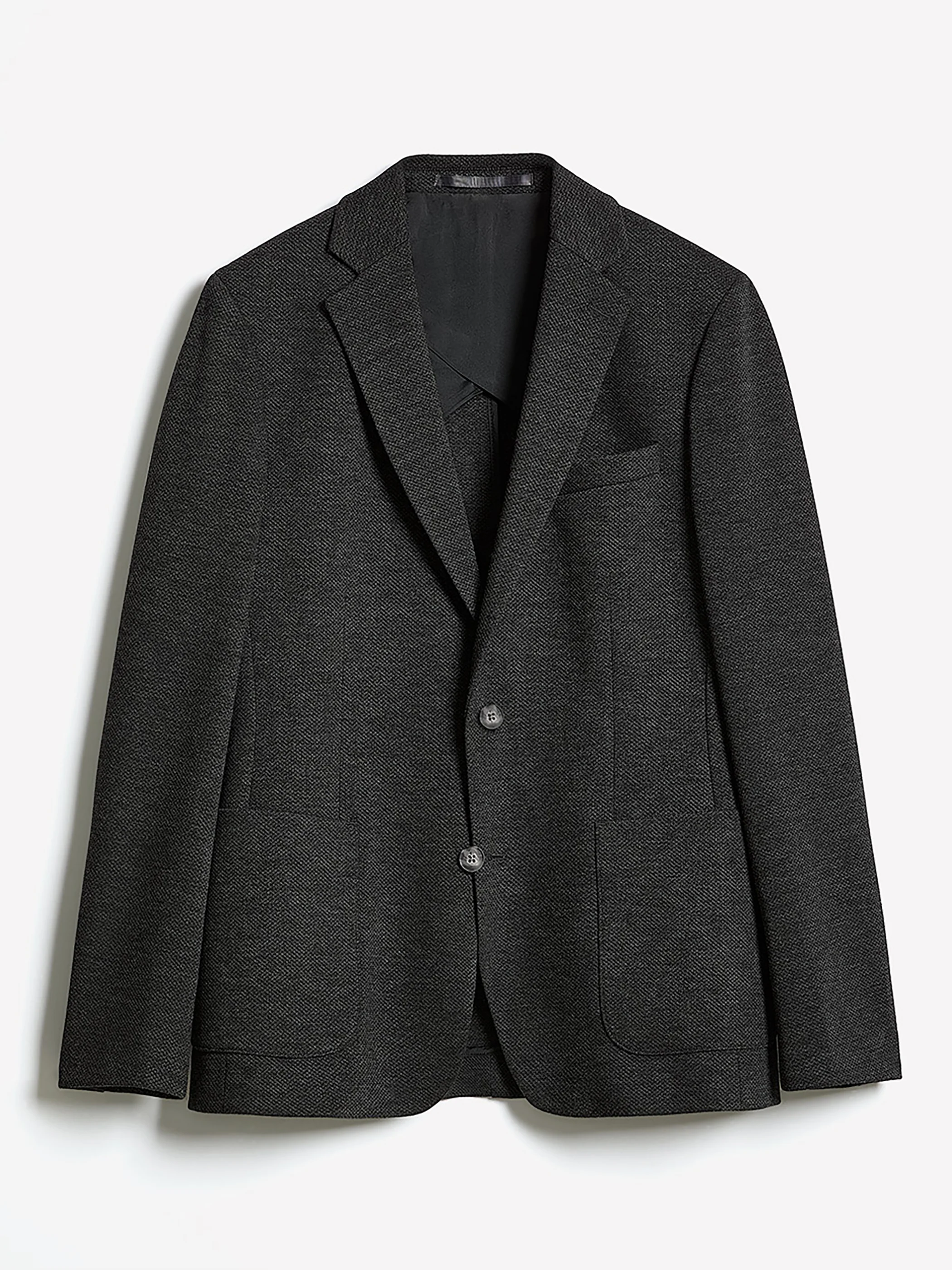 Slim-Fit Textured Knit Blazer - Image 4
